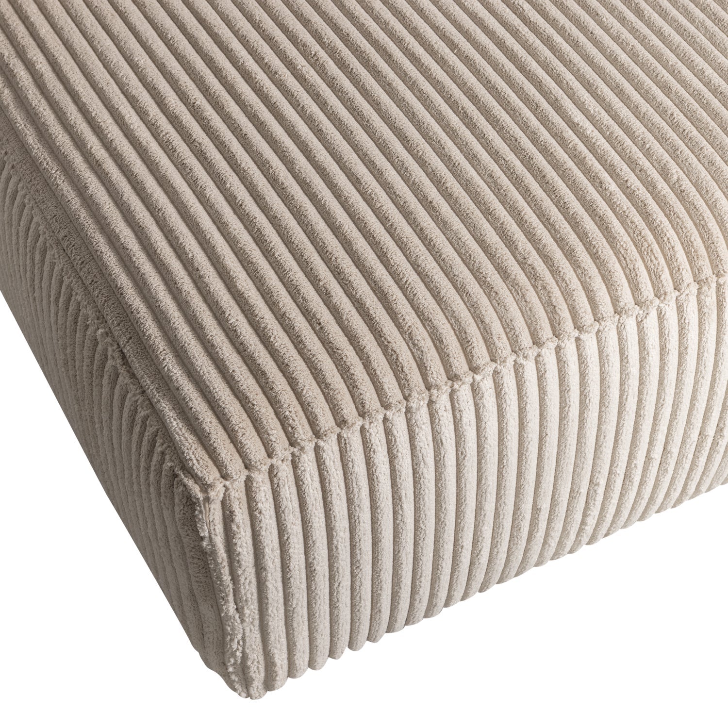 Pravostranný rohový gauč BEAN béžový samet