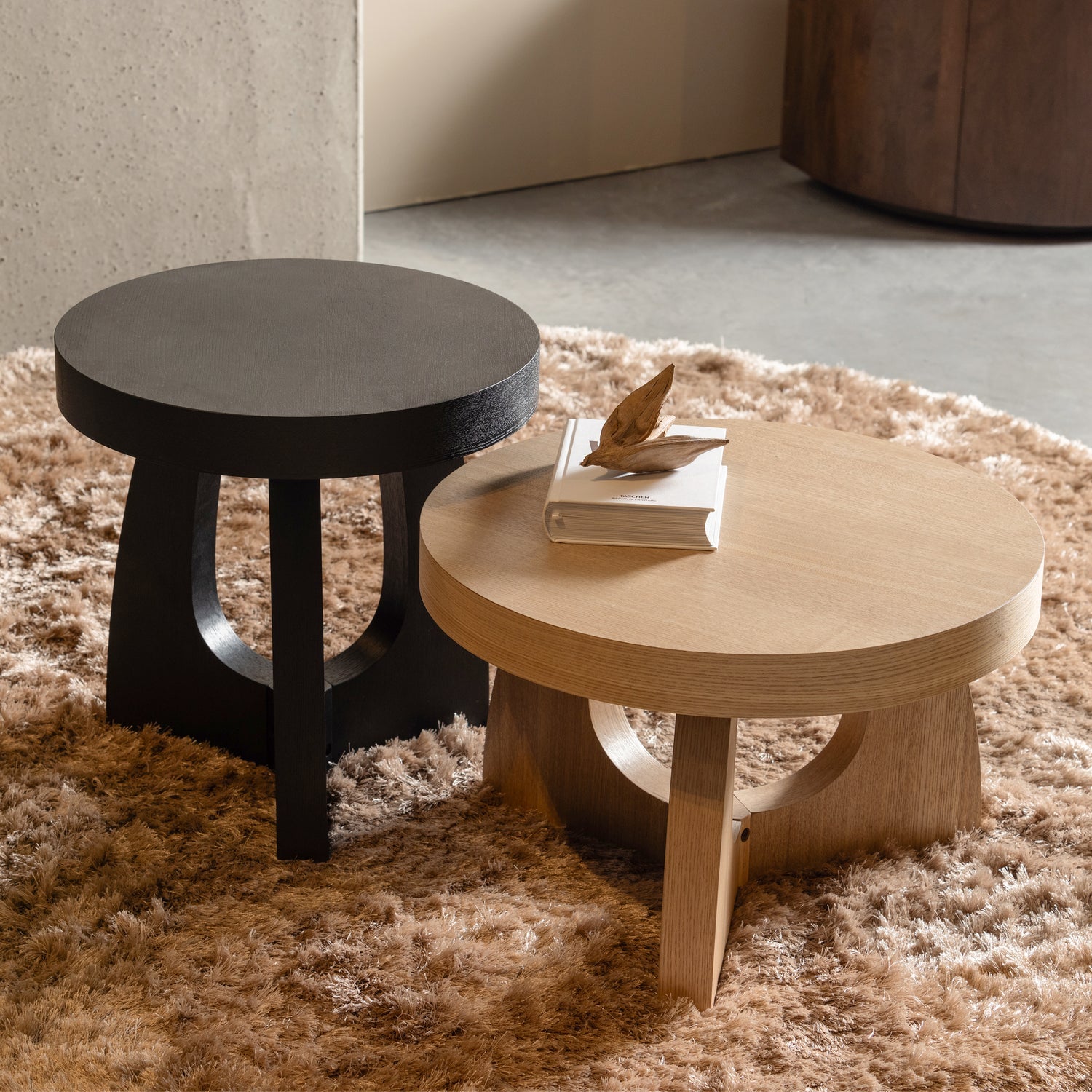 Tala side table black ash veneer