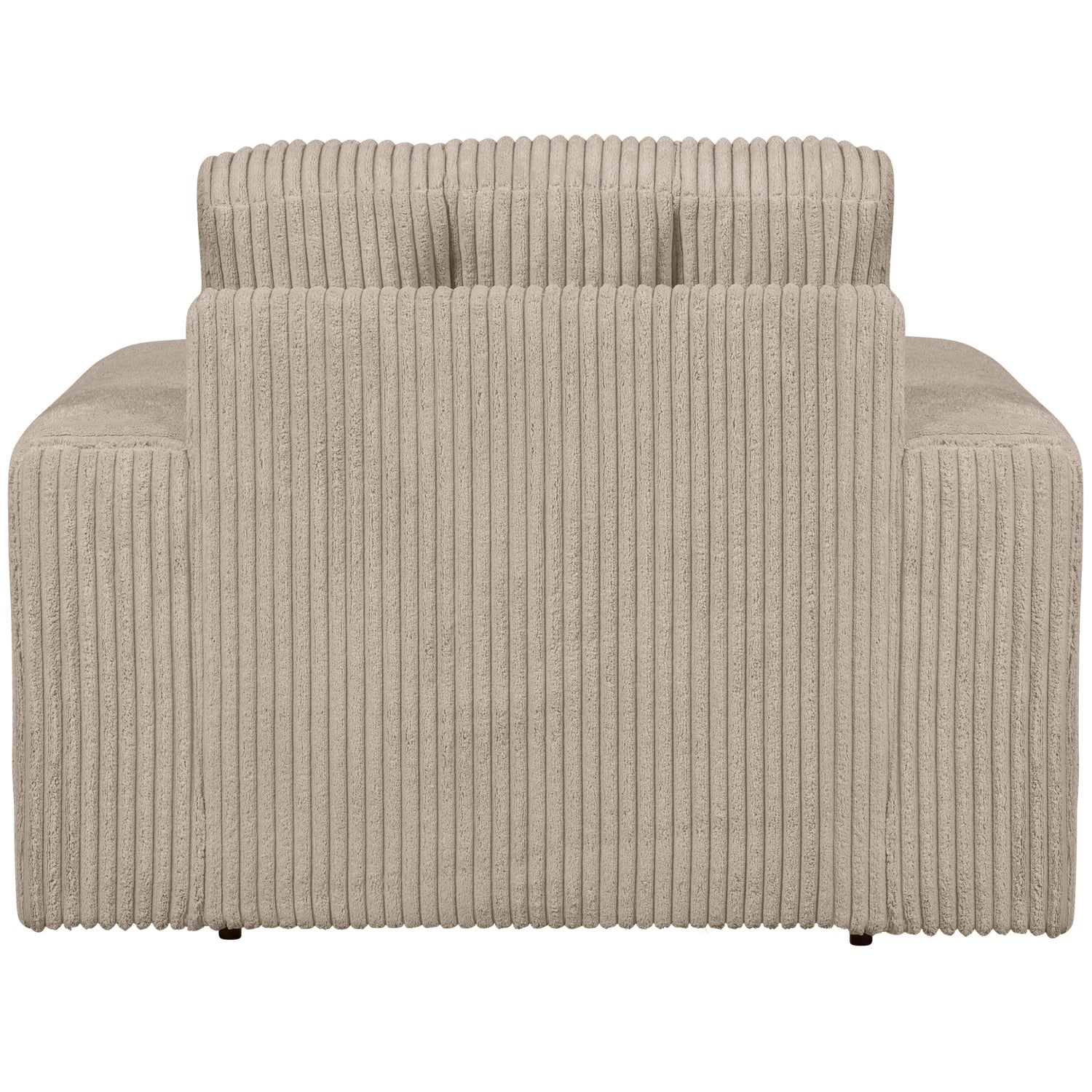 SECOND DATE beige corduroy armchair