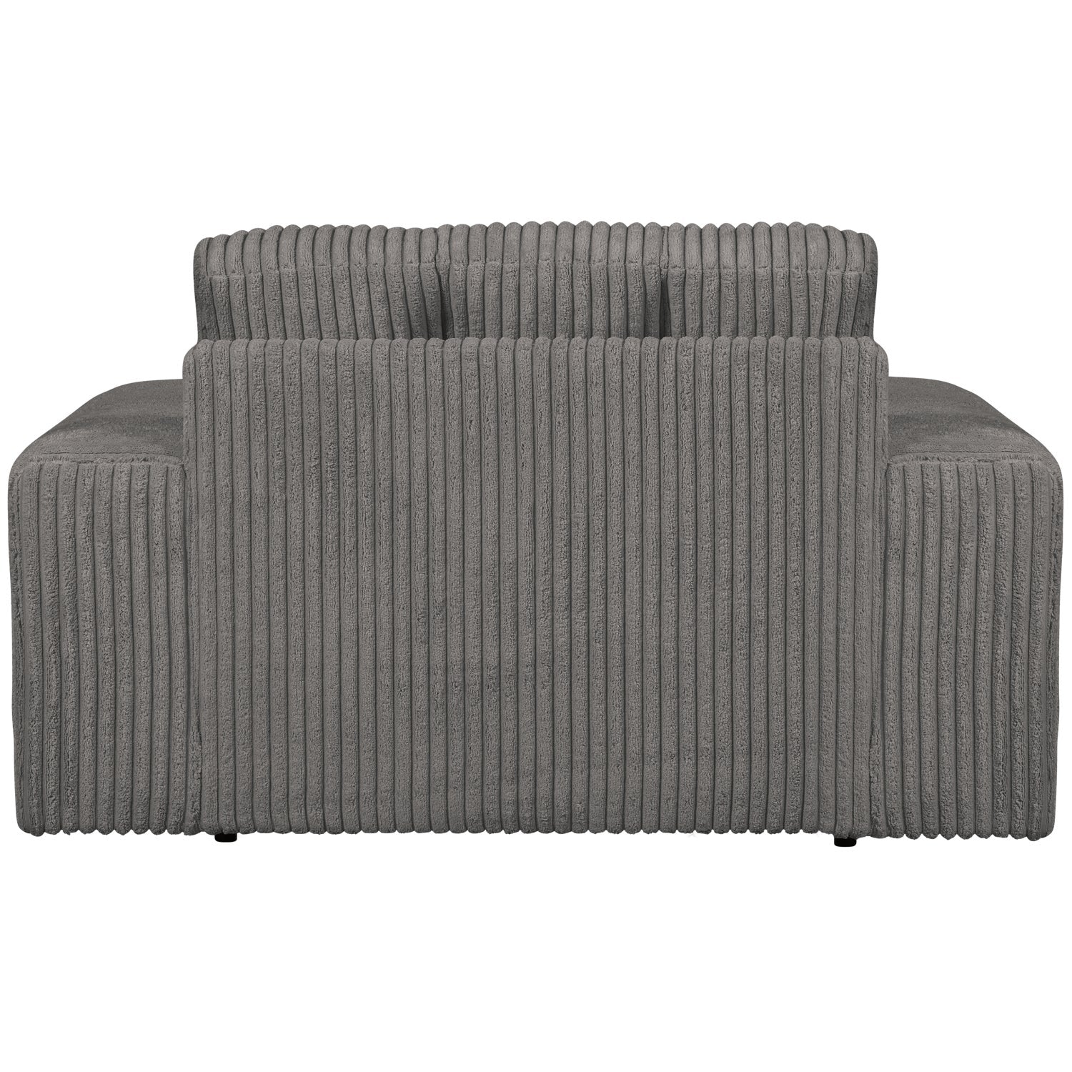 Pohovka loveseat DRUHÉ RANDE šedý kordurovým materiálem