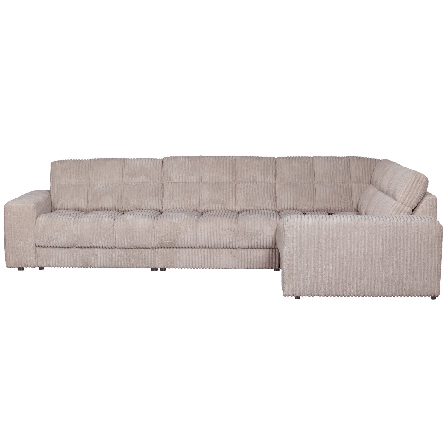 right-hand corner sofa SECOND DATE cream corduroy