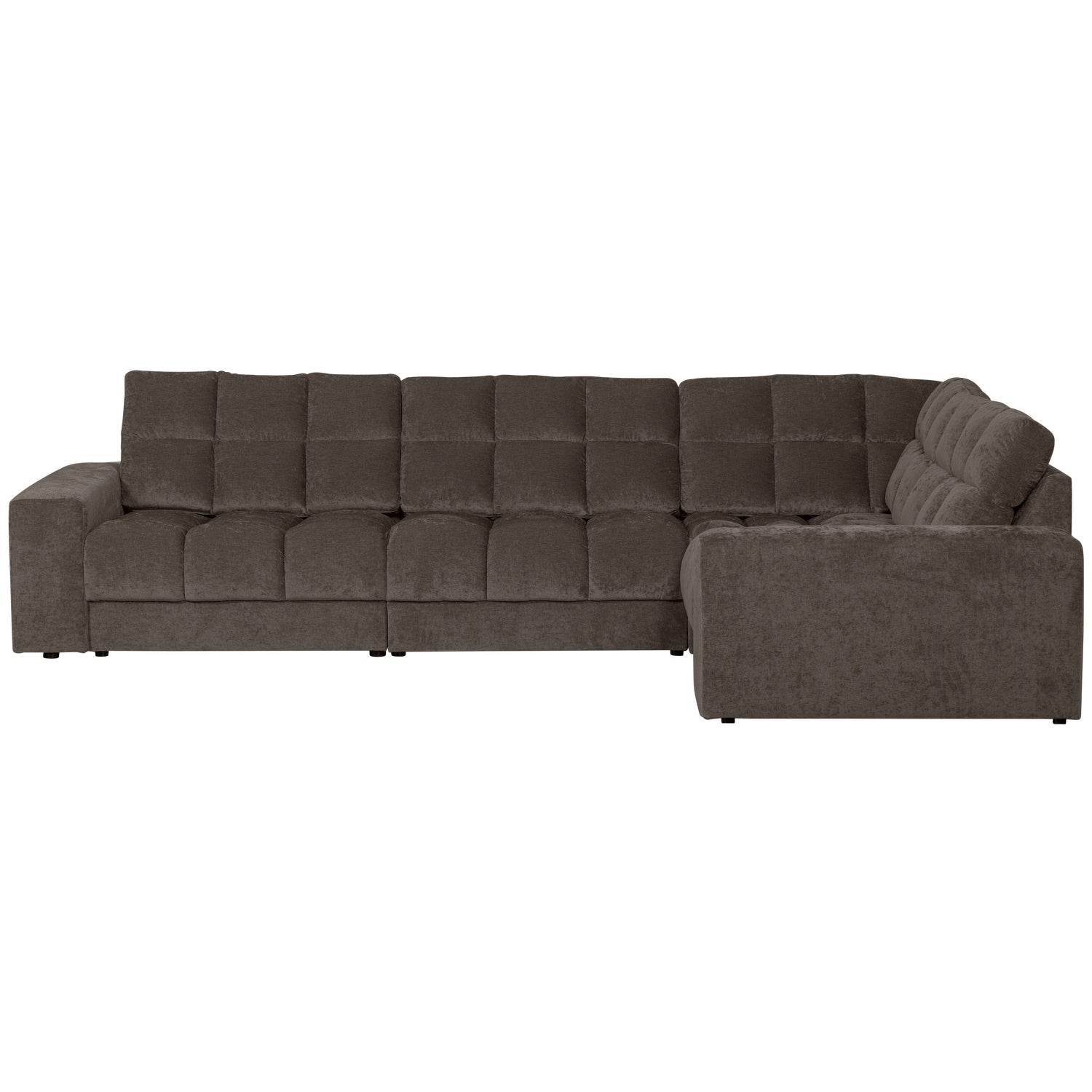 Right-facing corner sofa SECOND DATE warm gray
