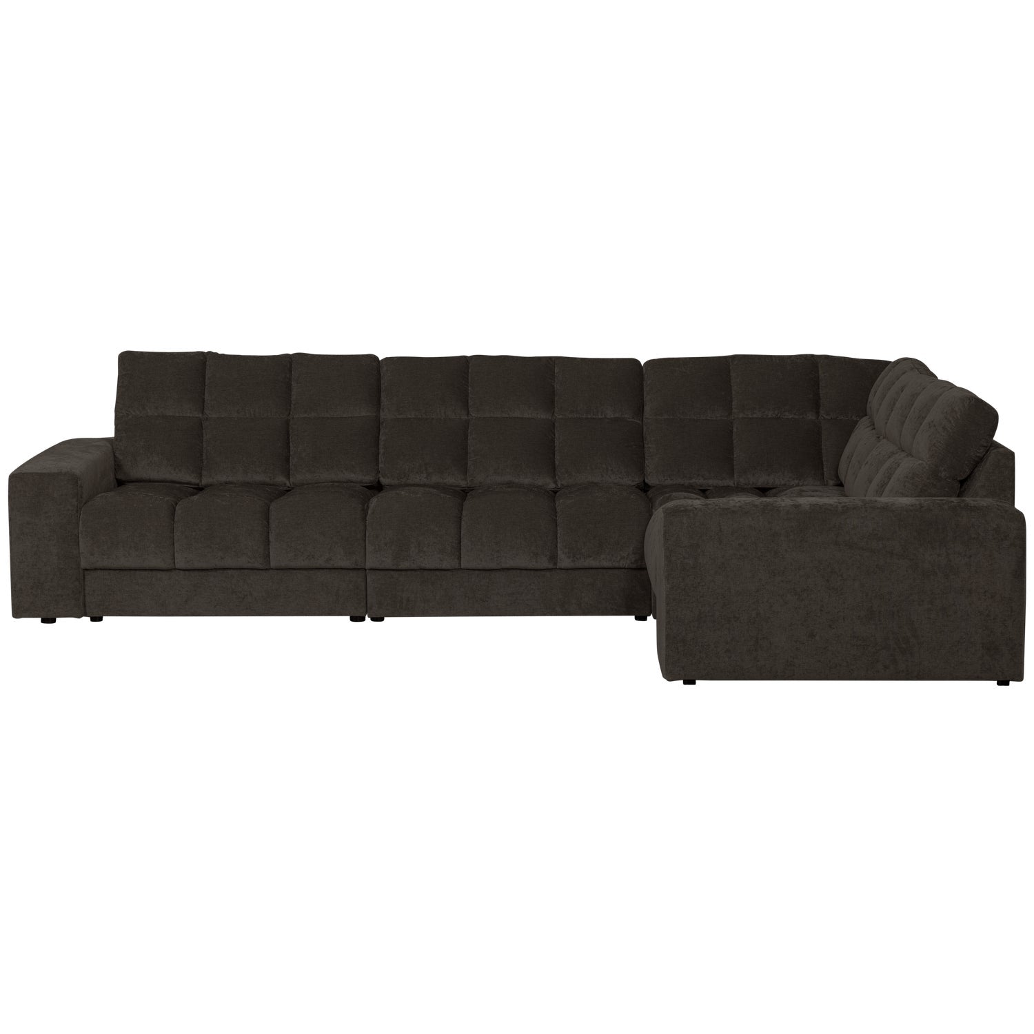 Right-facing corner sofa SECOND DATE in anthracite