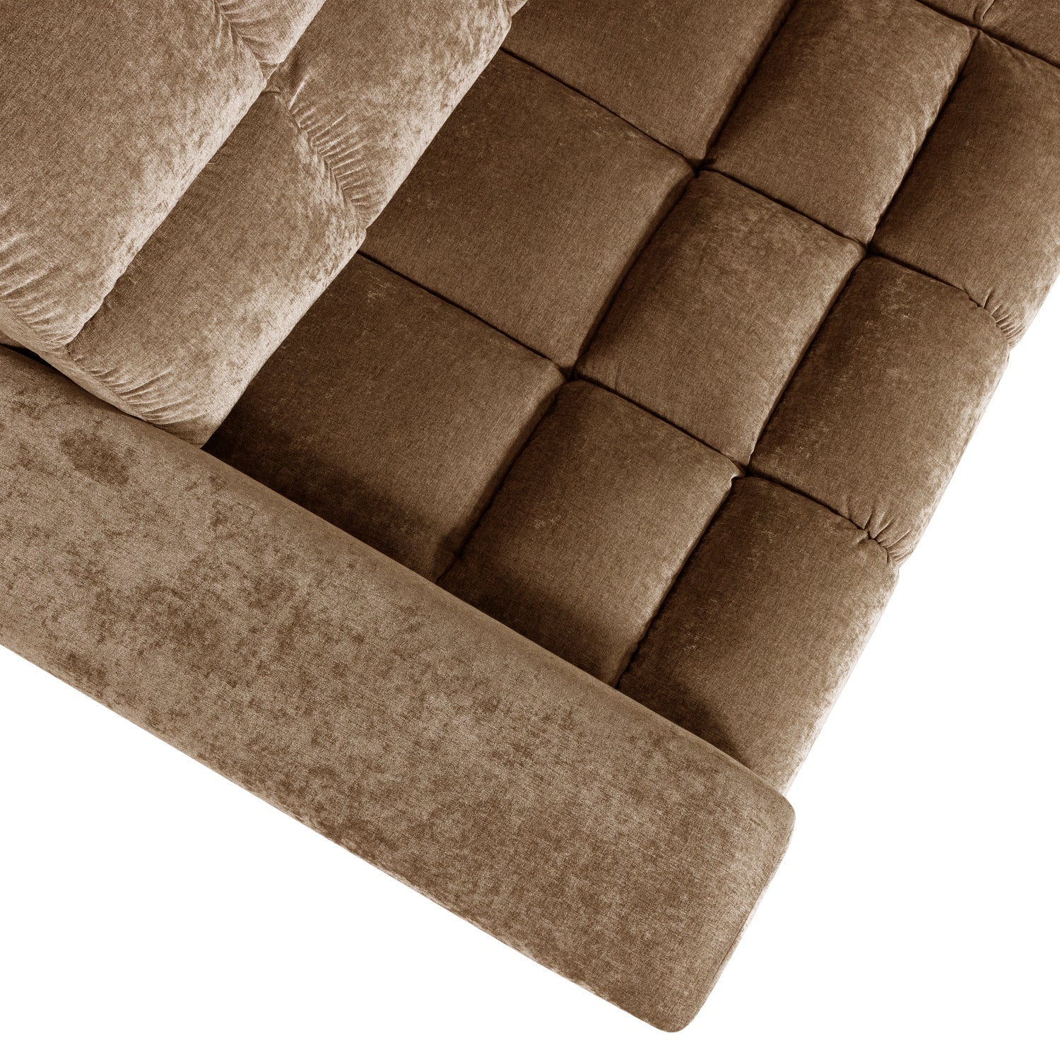 Right-facing corner sofa SECOND DATE sand