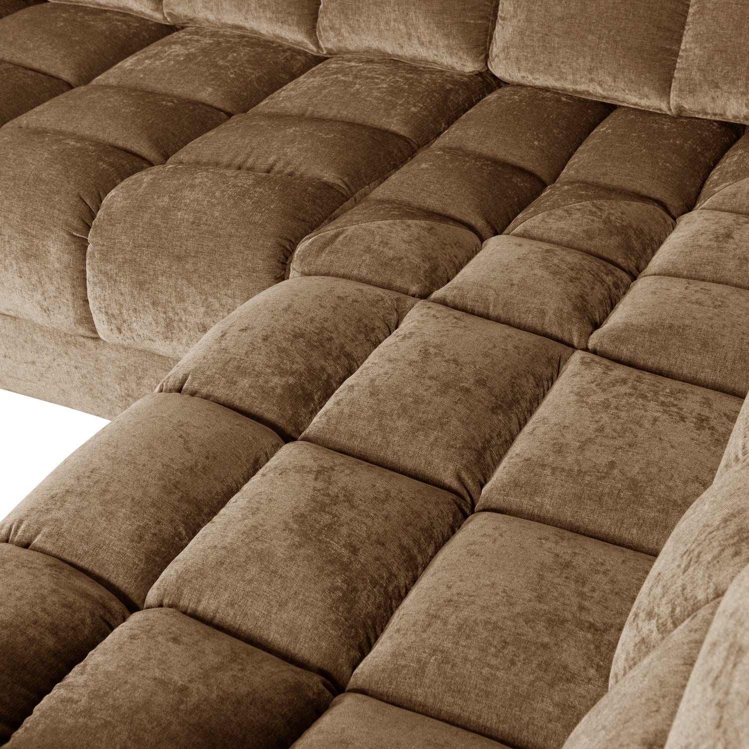 Right-facing corner sofa SECOND DATE sand