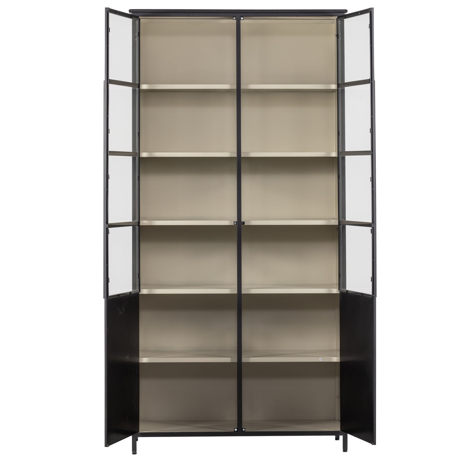 2-door display cabinet EXHIBIT black