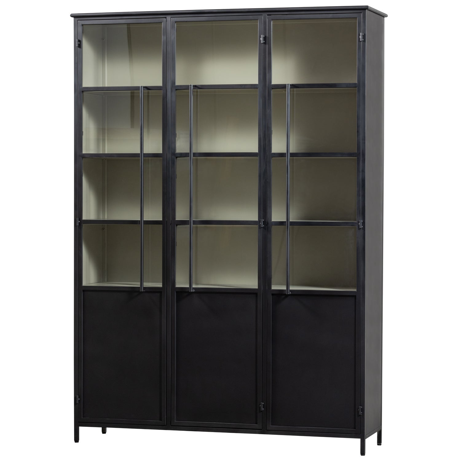 3-door display cabinet EXHIBIT black