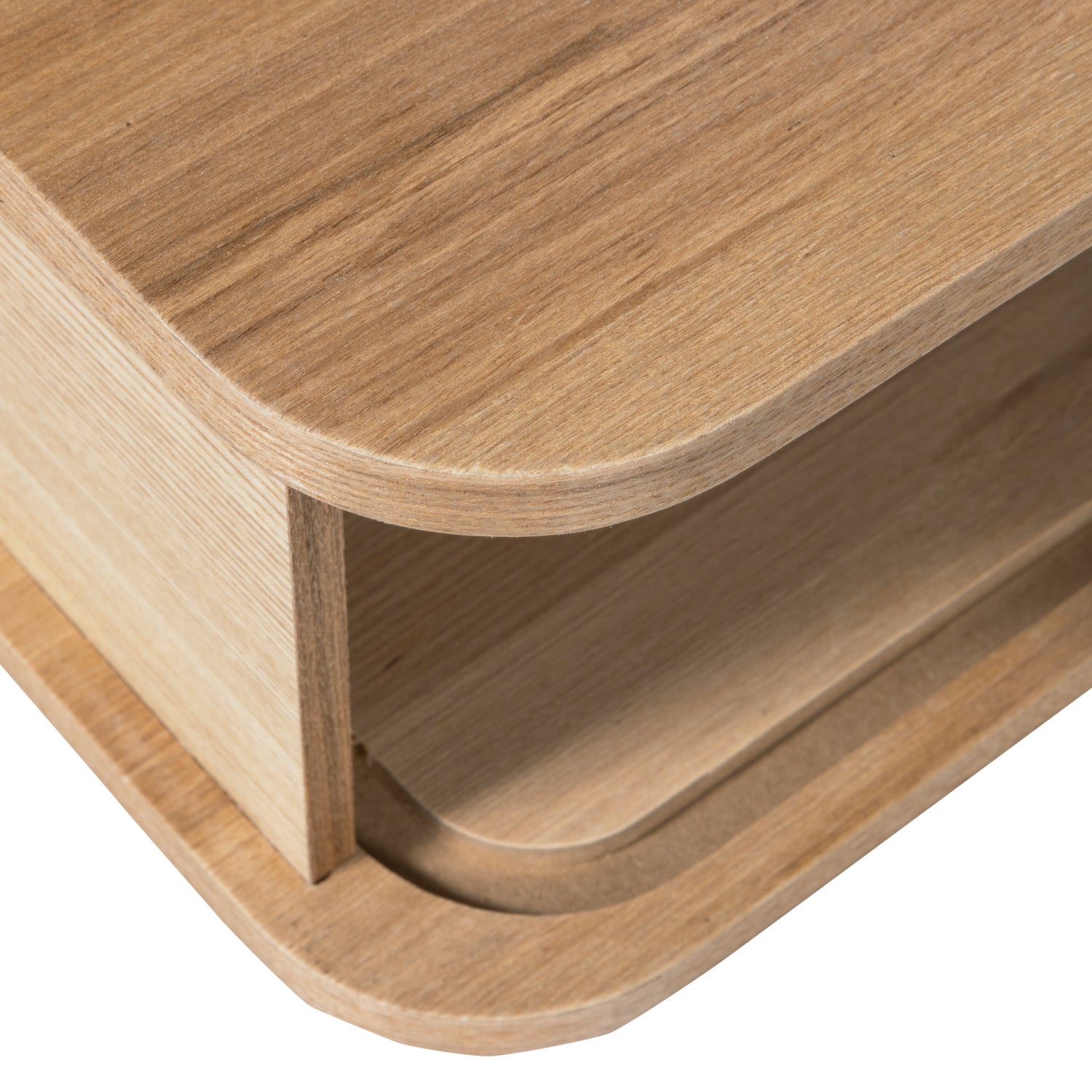 Stolik nocny wiszący JENA drewno topolowe