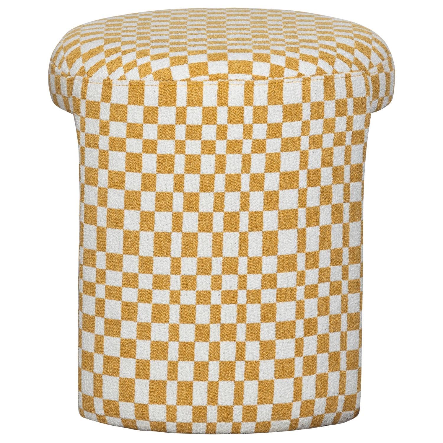 Stolek CHARLIE krémový se žlutou barvou