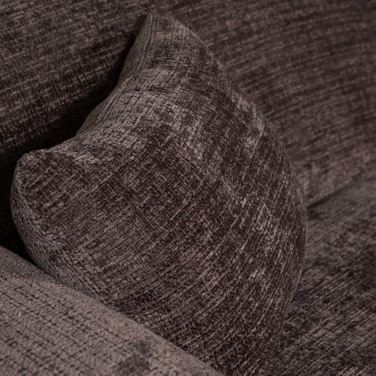 Right-facing modular CLOUD corner sofa in brown