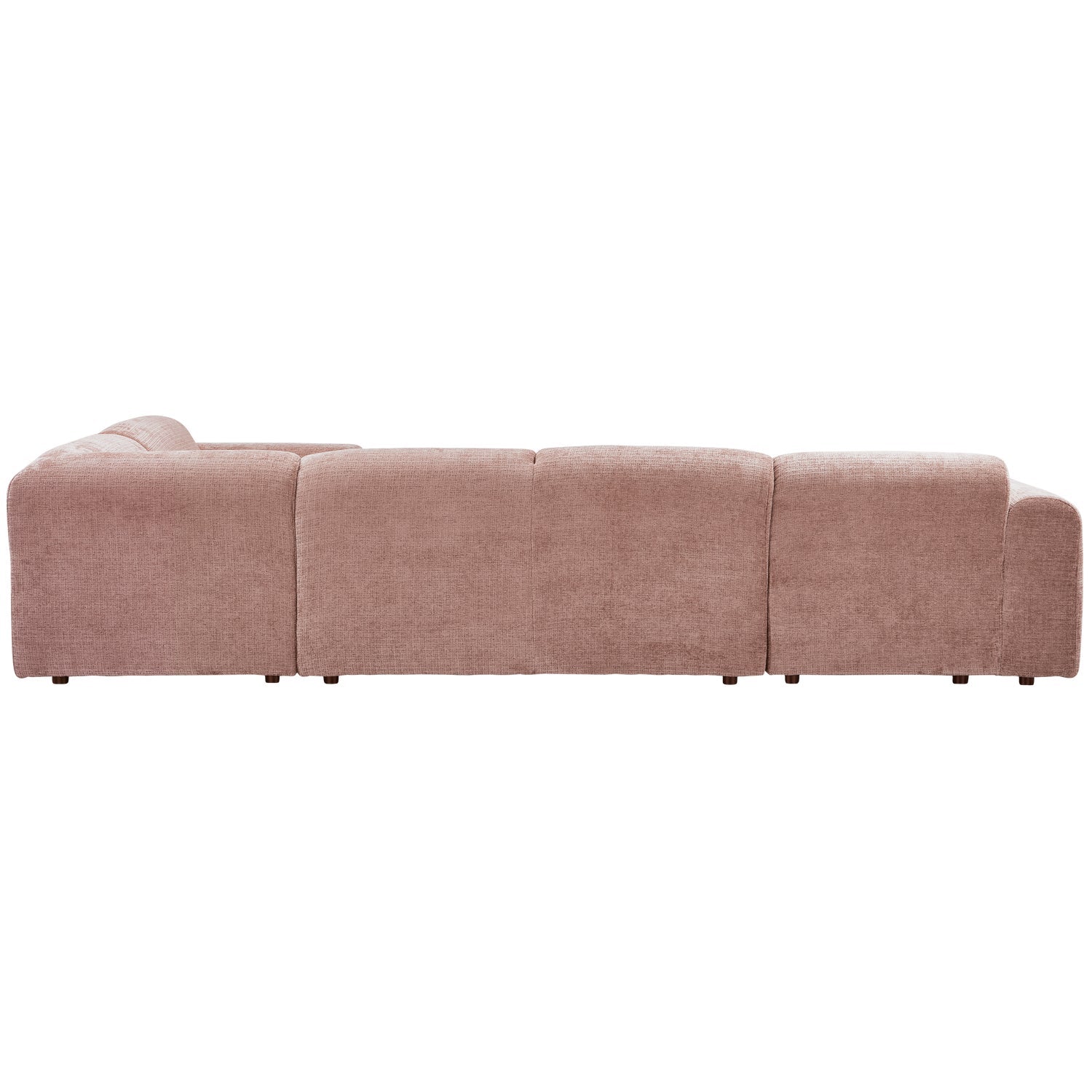 Right-facing panoramic corner sofa CLOUD pink