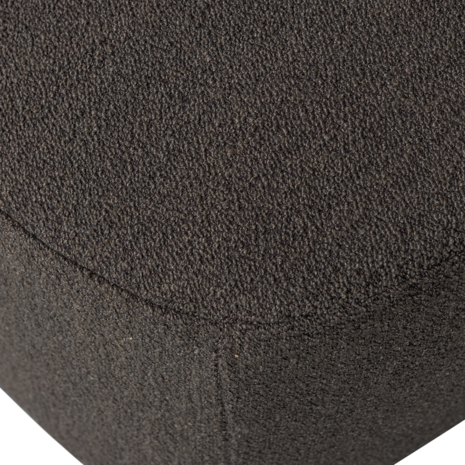 LOFTY Brown Bouclé Pouf