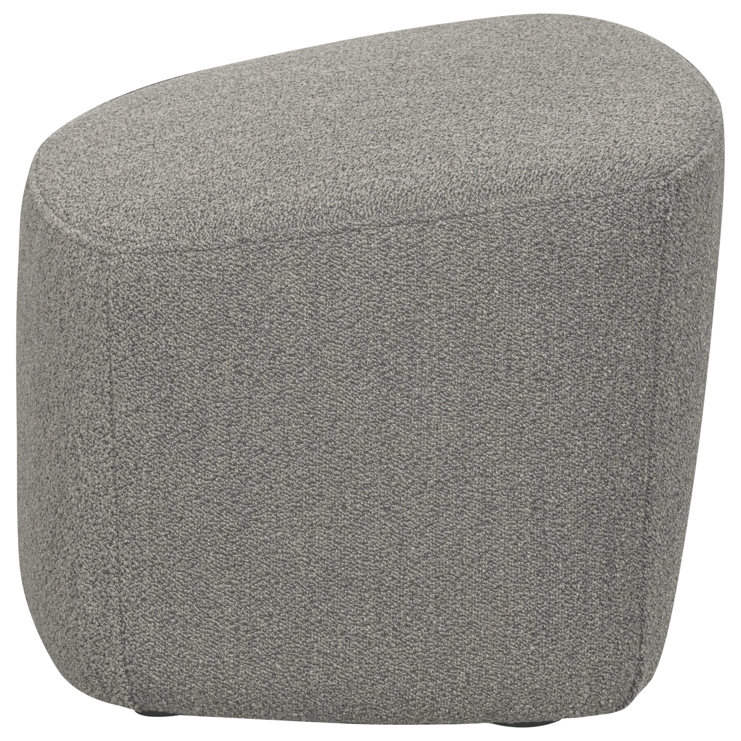 Puf LOFTY šedý bouclé