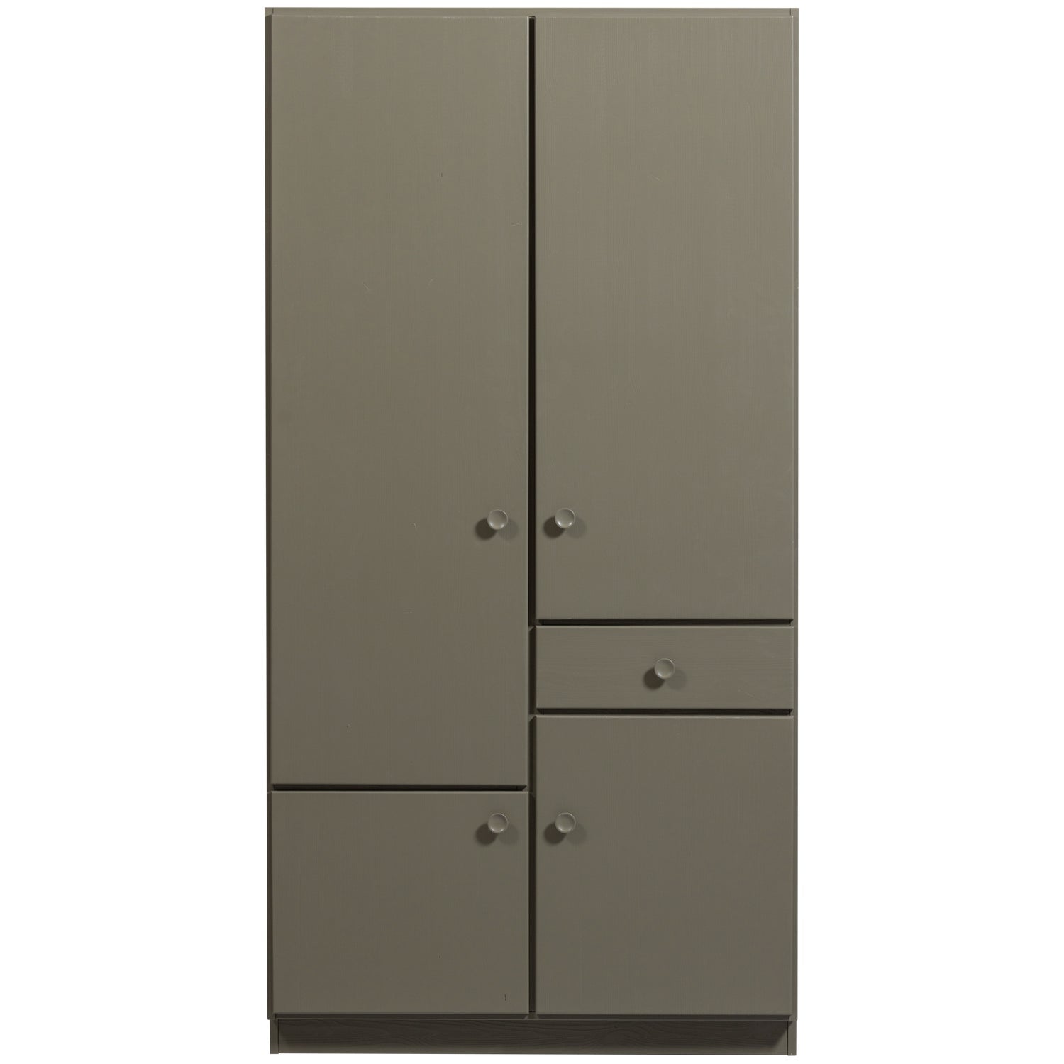 2-door wardrobe Alfie dark green pine