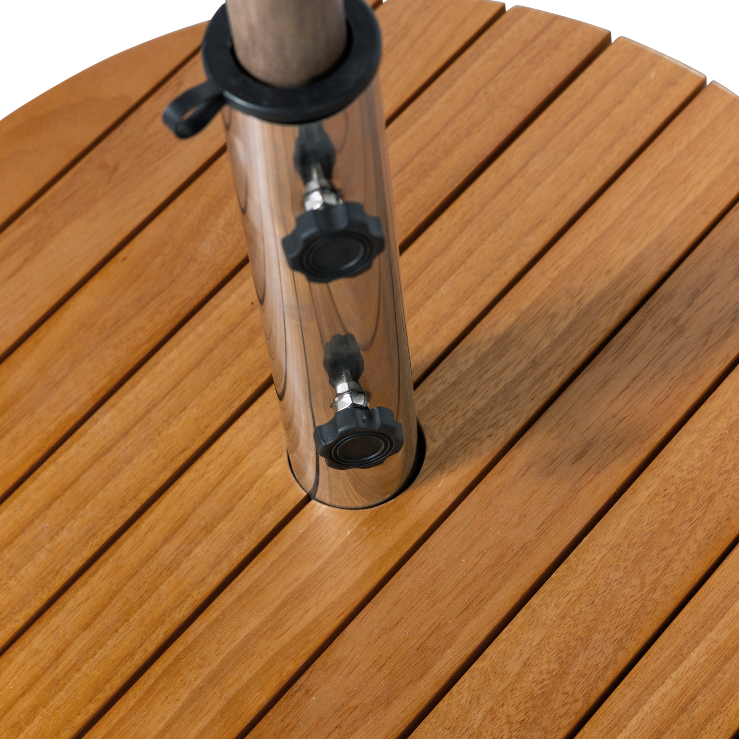 Zahradní slunečník MONICA zelený s béžovým podstavcem