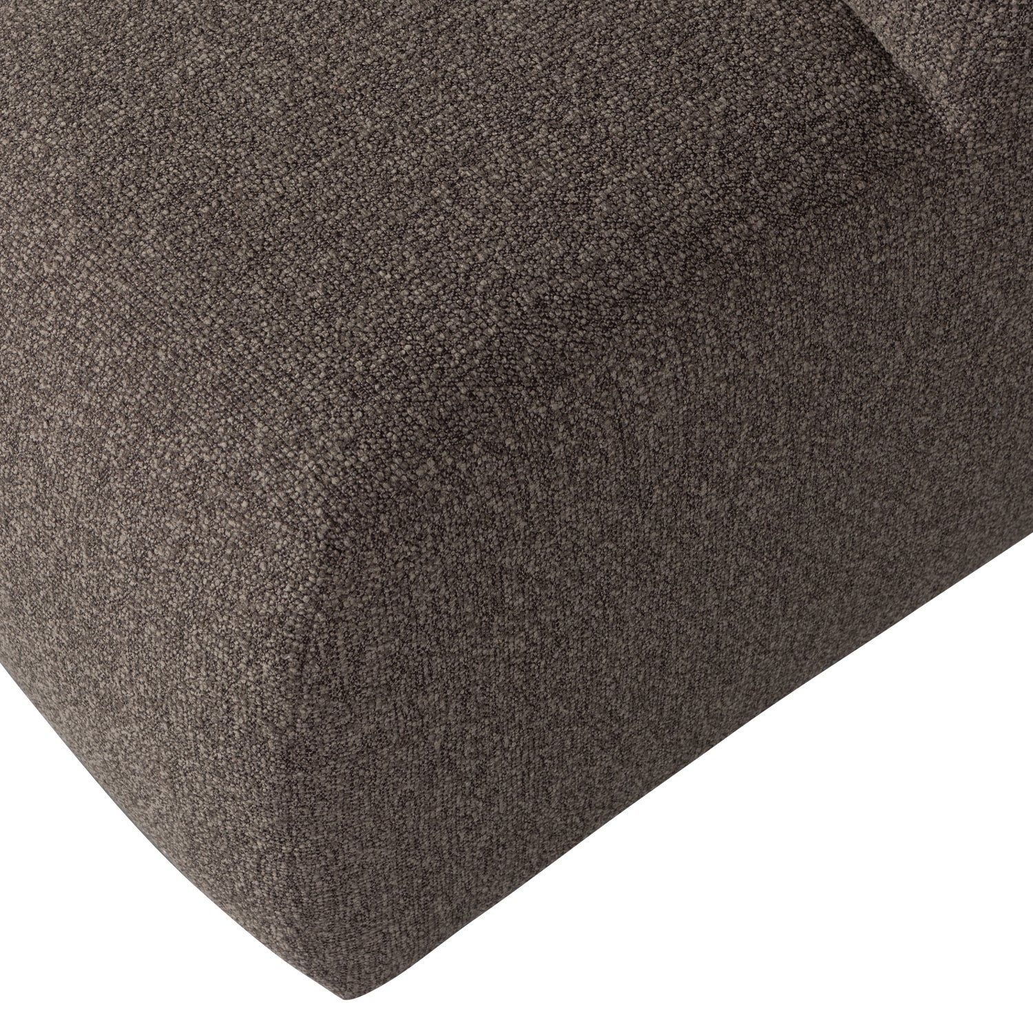 Puf MOJO tmavě hnědý bouclé