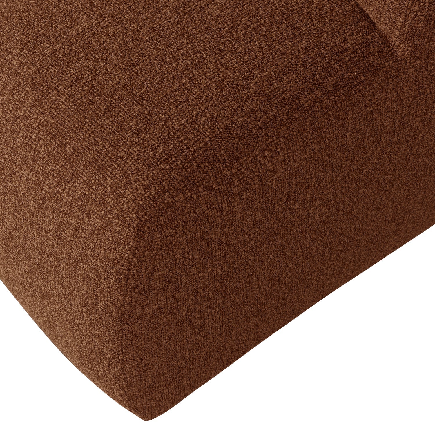 Puf MOJO hnědý bouclé