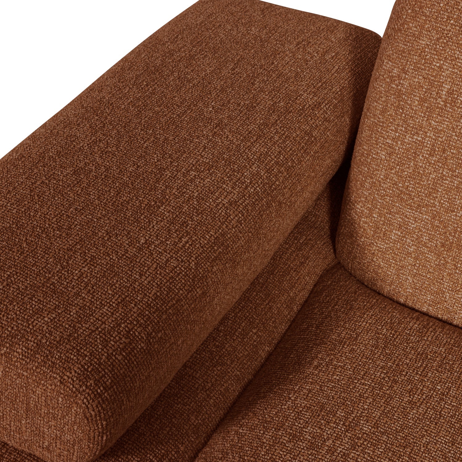 MOJO modular sofa - left element brown bouclé