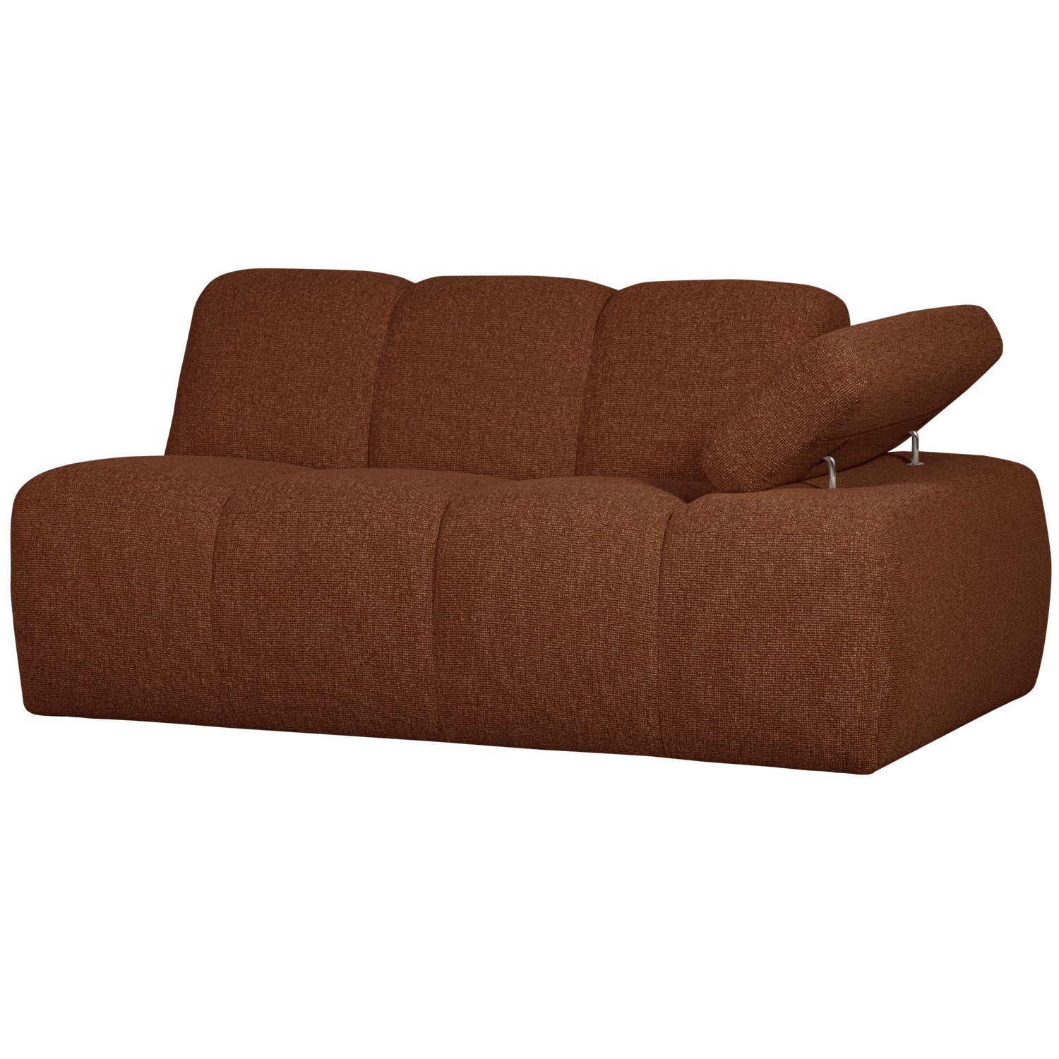 MOJO modular sofa - 1.5-seater right-hand brown bouclé element