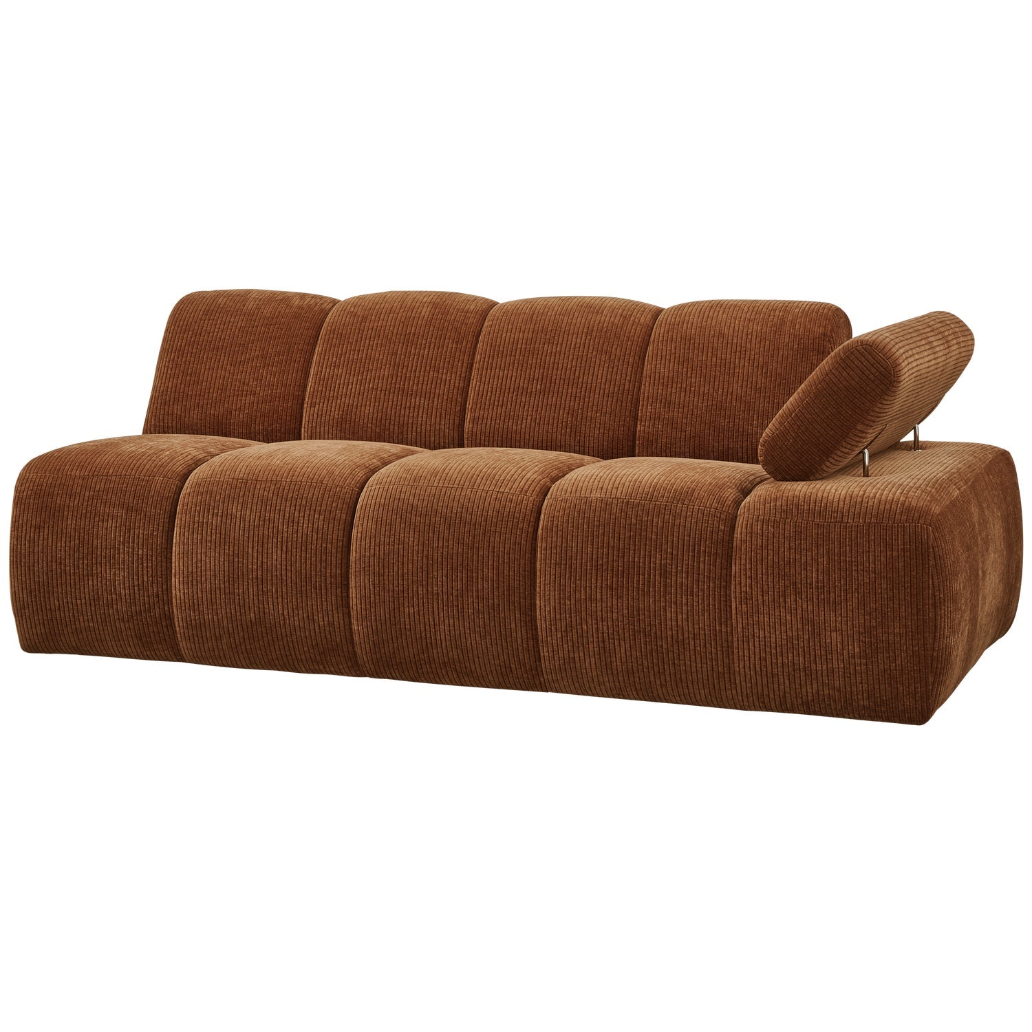 MOJO modular sofa - right-facing 2-seater brown corduroy element