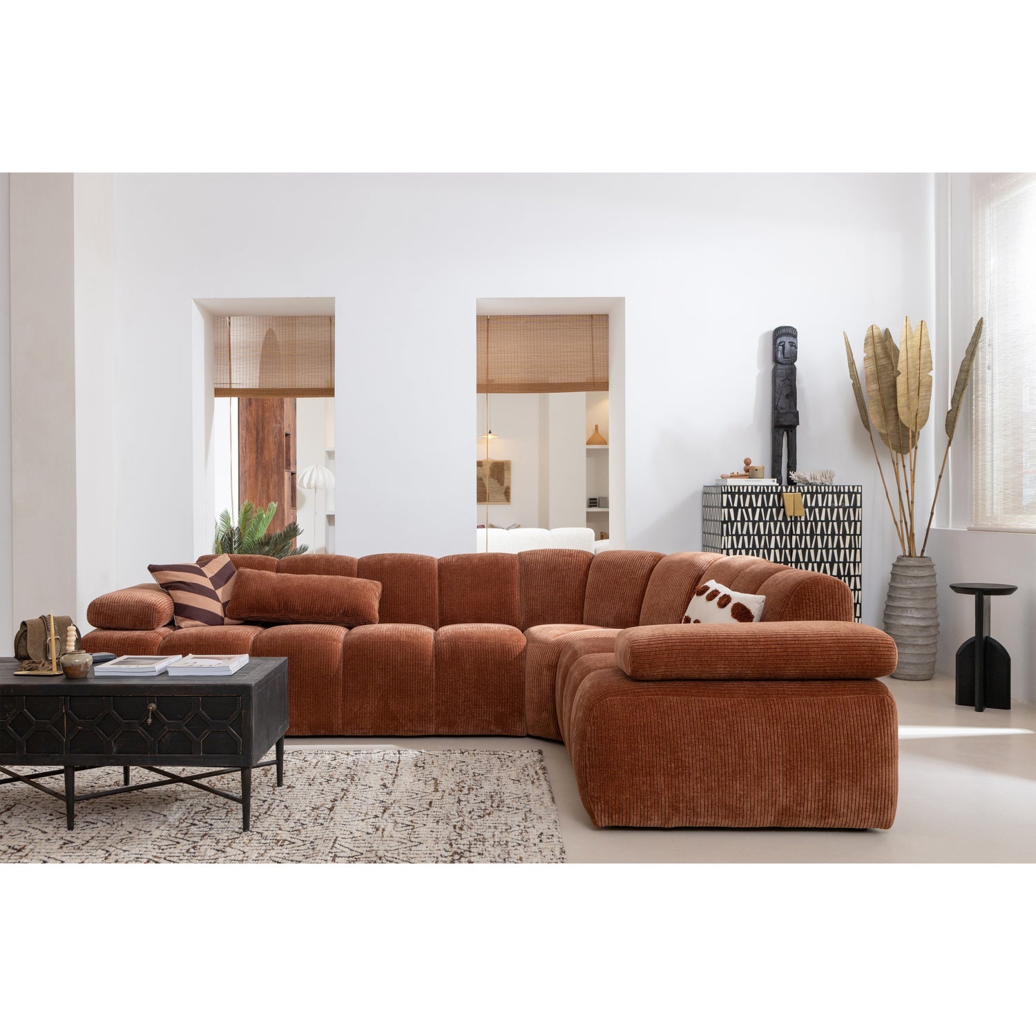 MOJO modular sofa - brown corduroy corner element