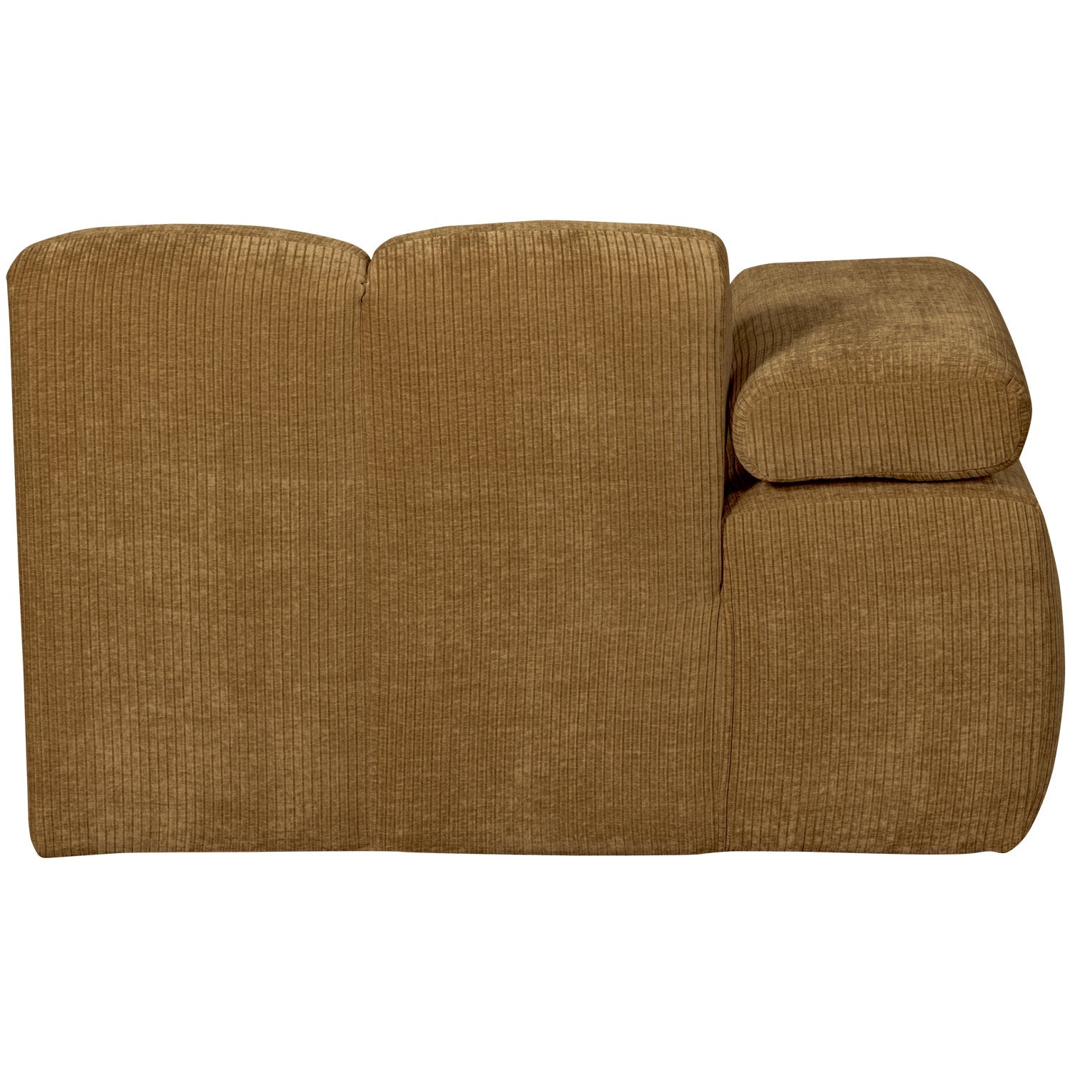 MOJO modular sofa - left-sided chaise longue dark honey corduroy