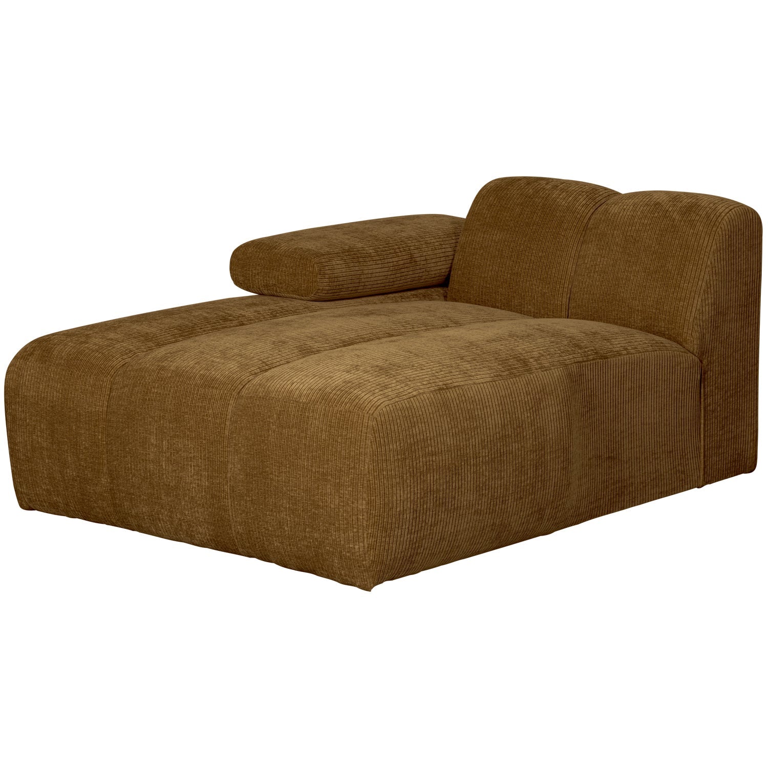 MOJO modular sofa - left-sided chaise longue dark honey corduroy