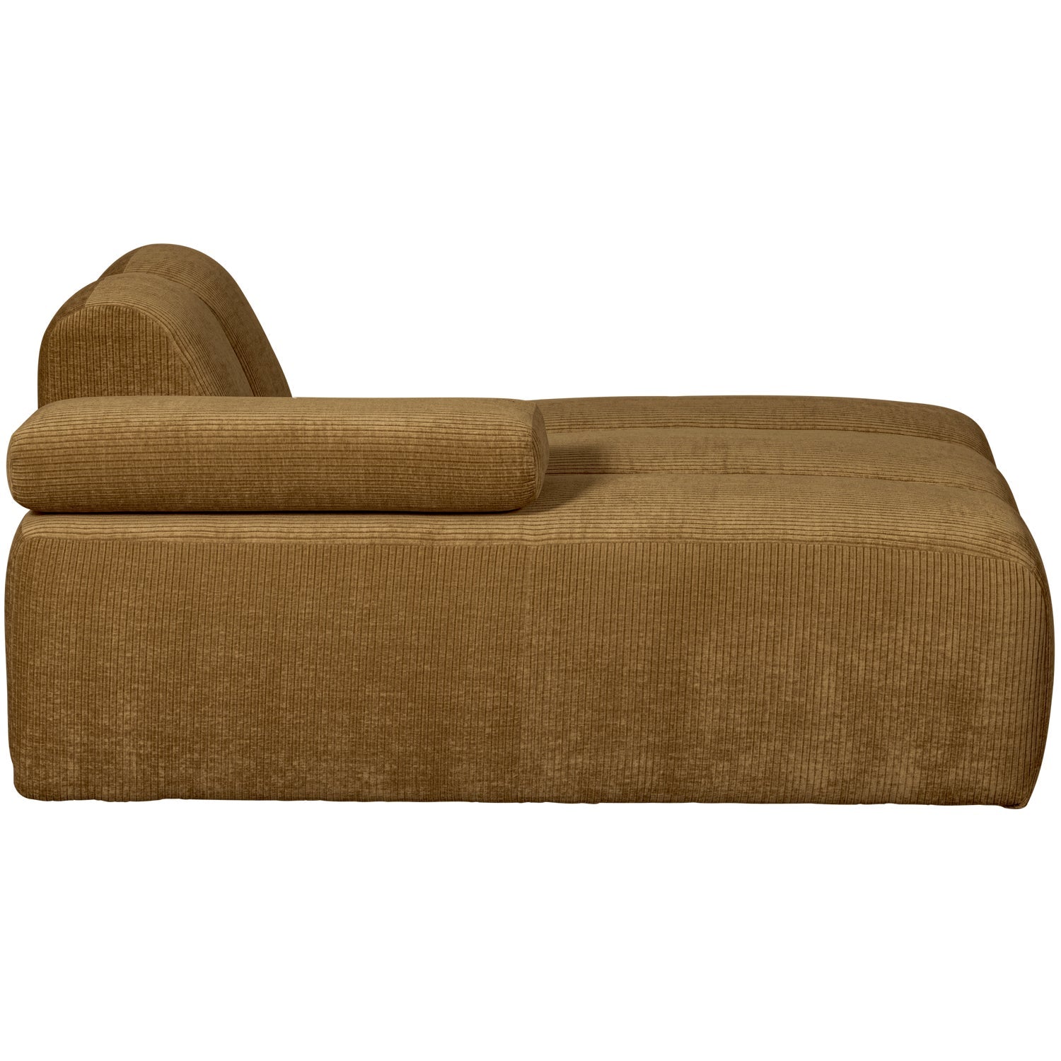 MOJO modular sofa - left-sided chaise longue dark honey corduroy