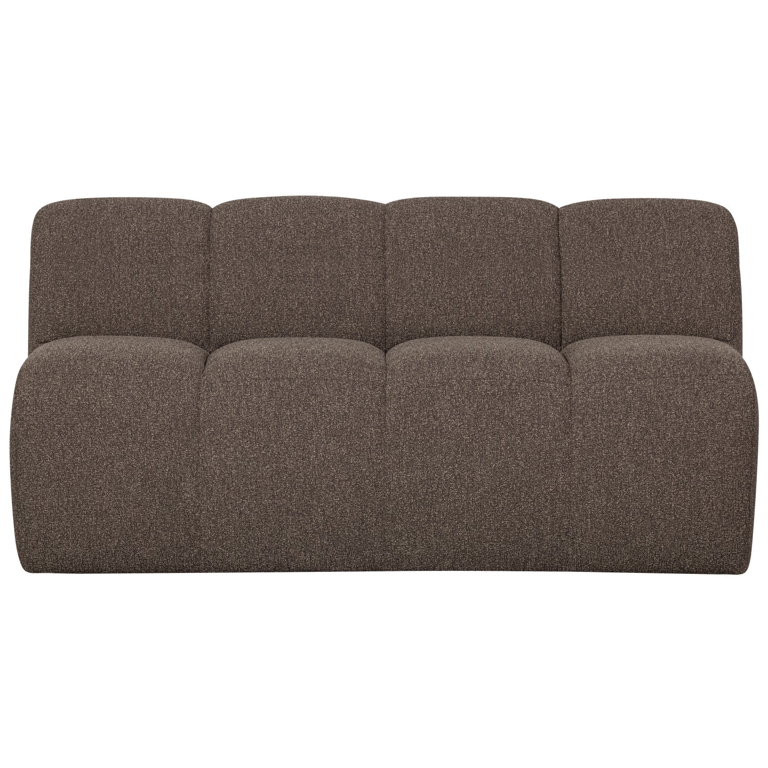 MOJO modular sofa - 3-seater dark brown bouclé element