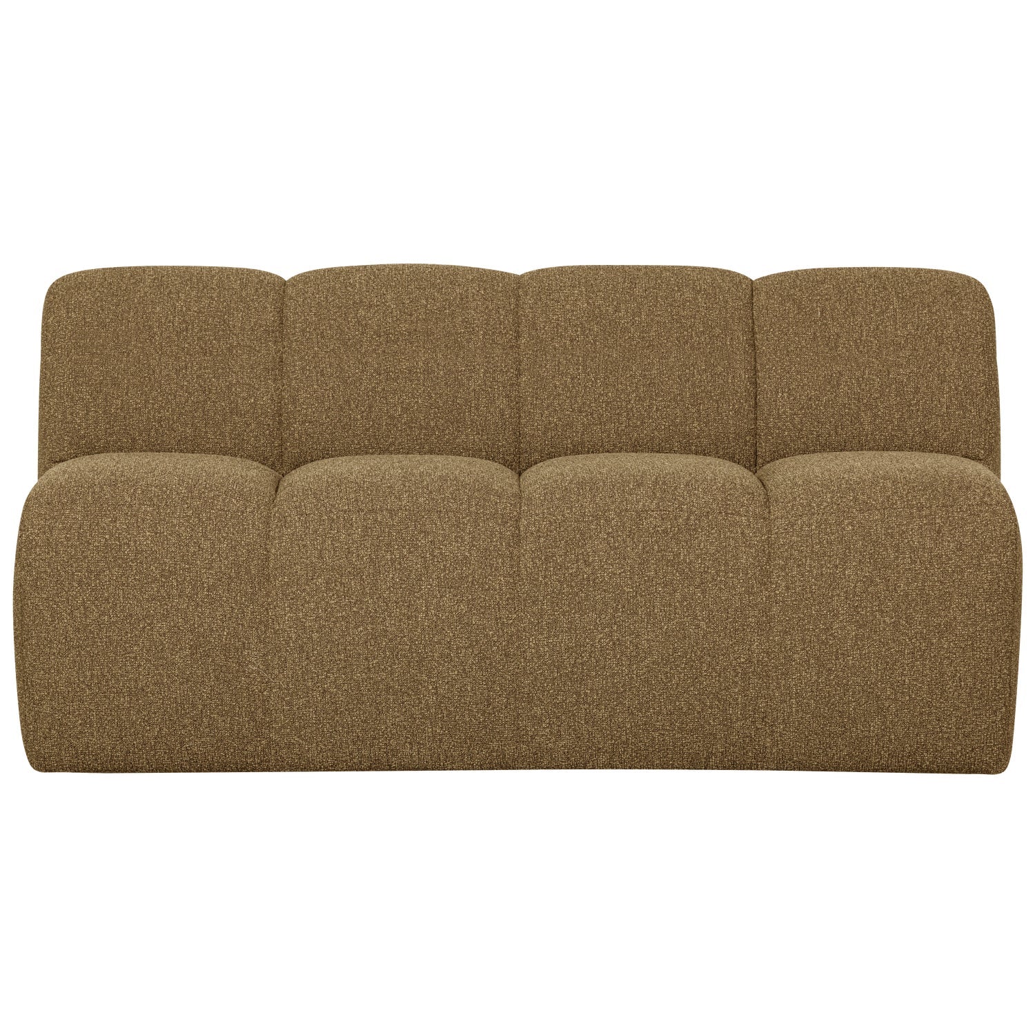 Sofa modułowa MOJO - element 3-osobowy ciemny miodowy bouclé