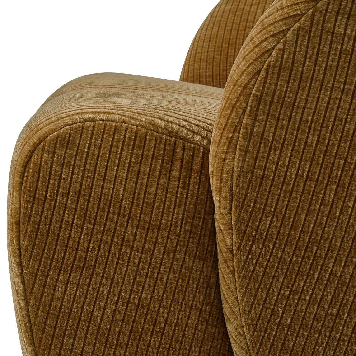 MOJO swivel armchair dark honey corduroy