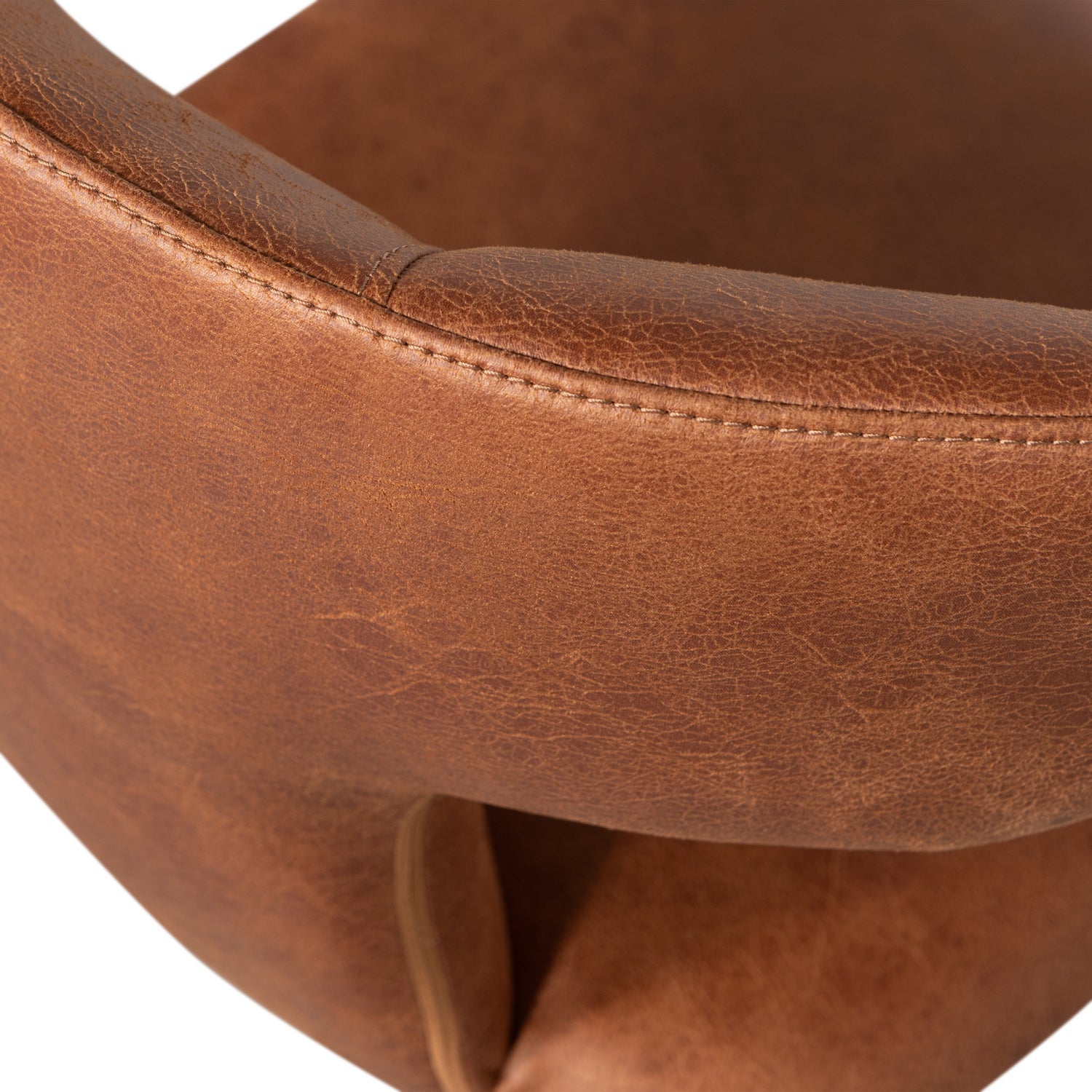 Židle PERMIT hnědá ekokůže