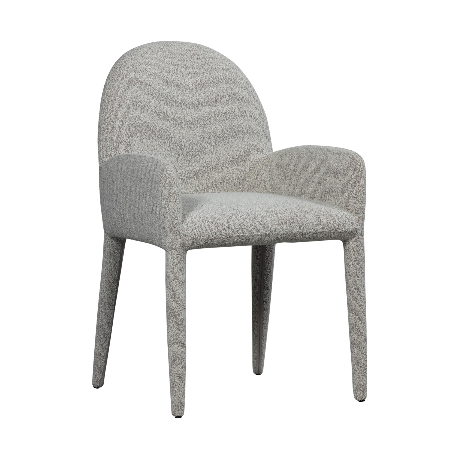 Křeslo ELEGANCE šedý bouclé