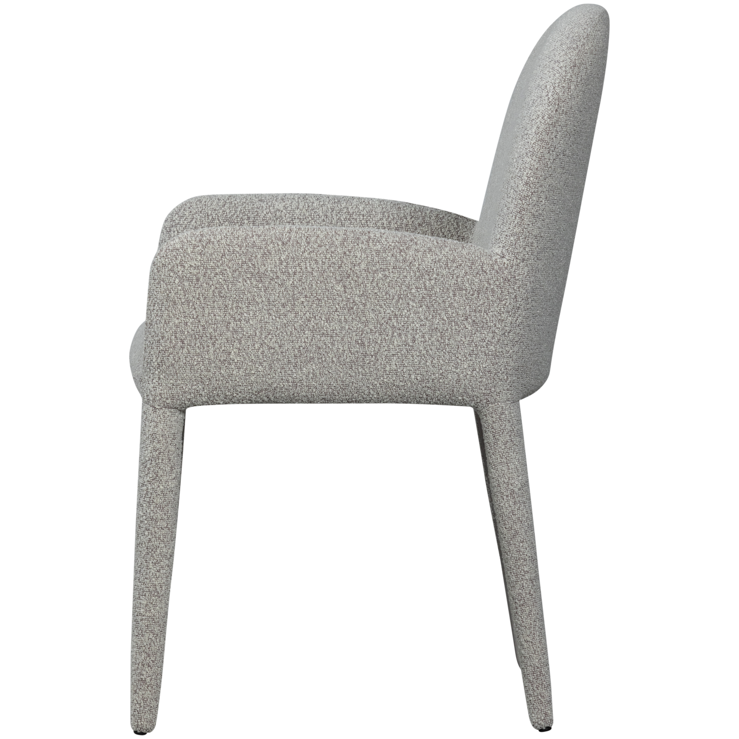 Křeslo ELEGANCE šedý bouclé