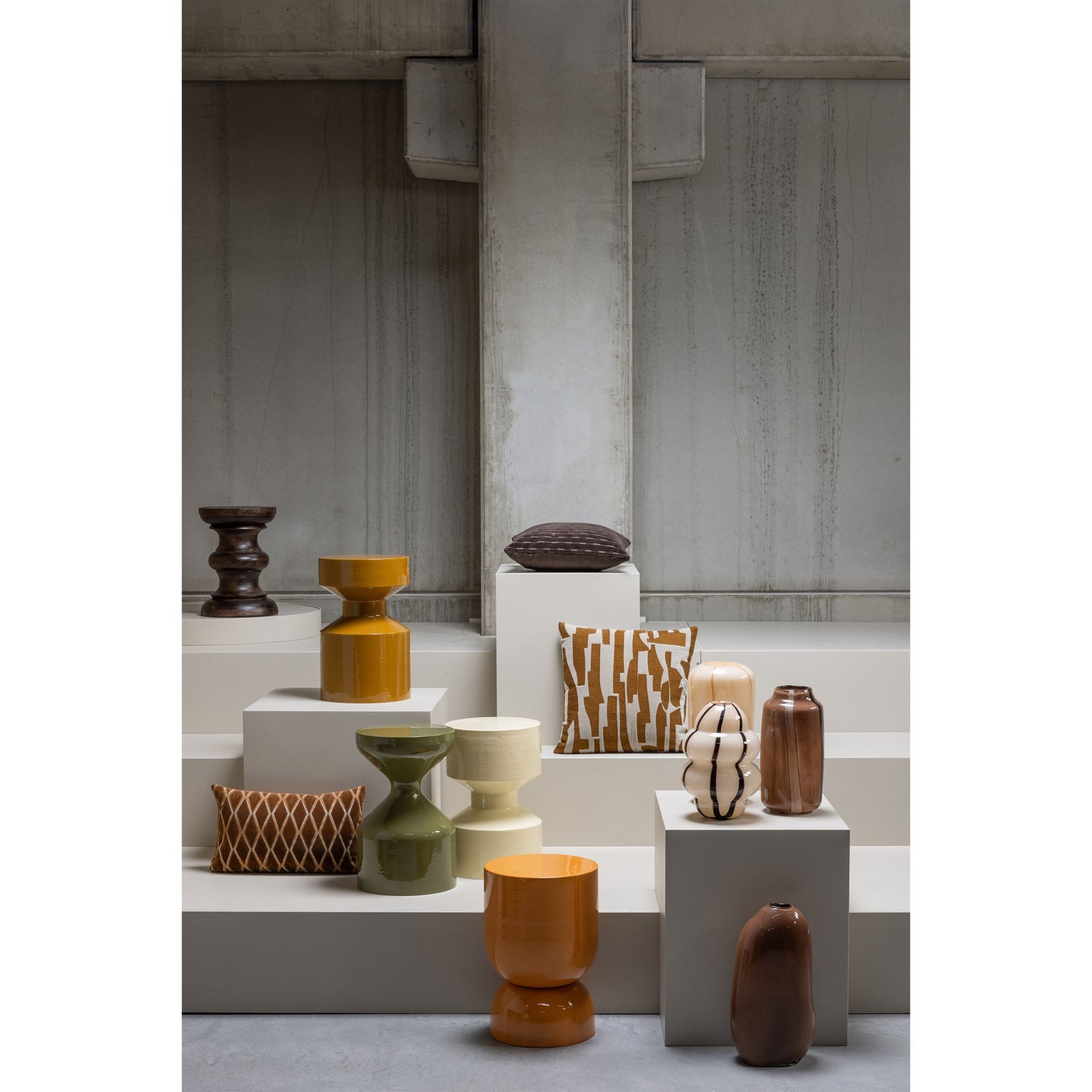 Stolik boczny HEKLA pomarańczowy