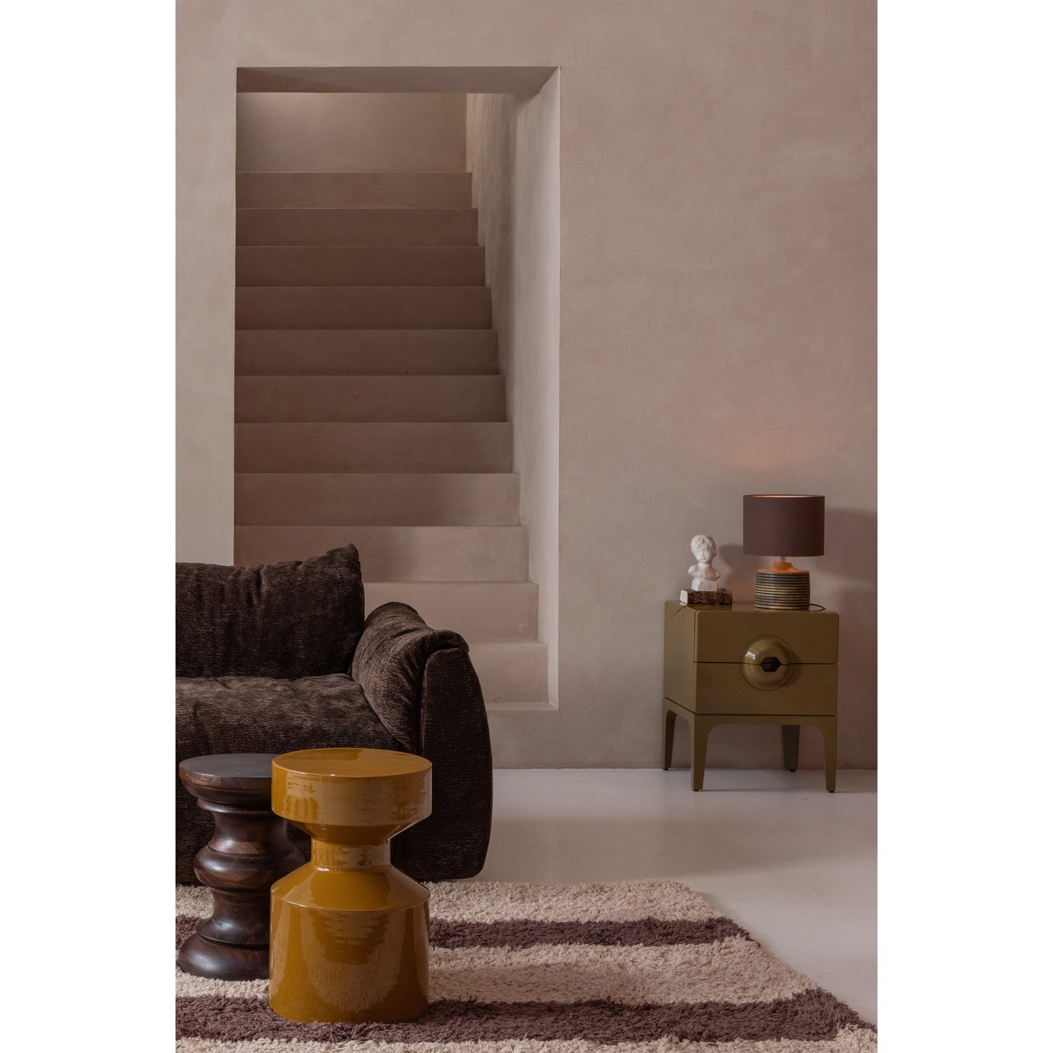 Stolik boczny FERRY miodowy