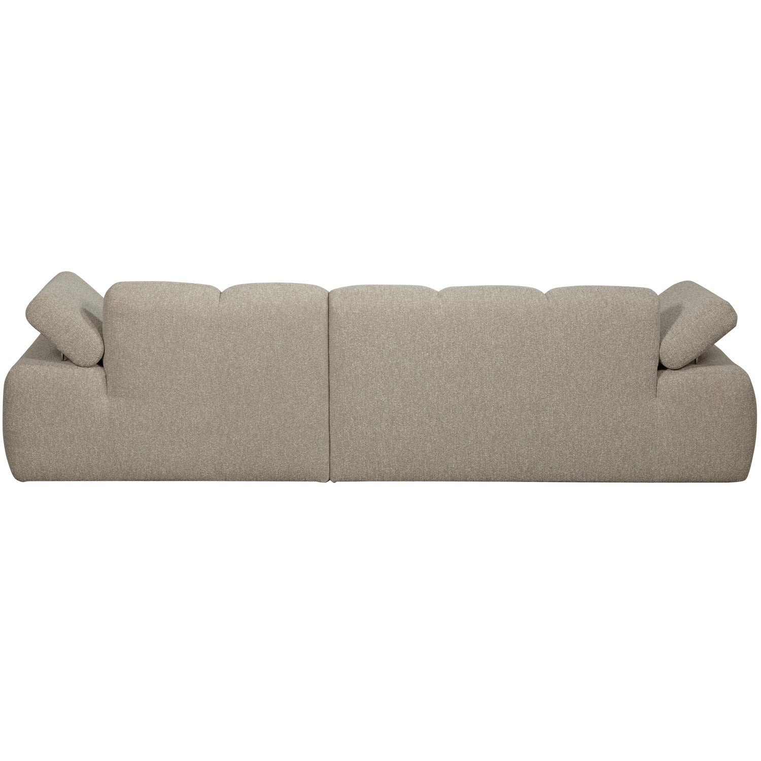Right-facing modular corner sofa MOJO beige mélange bouclé