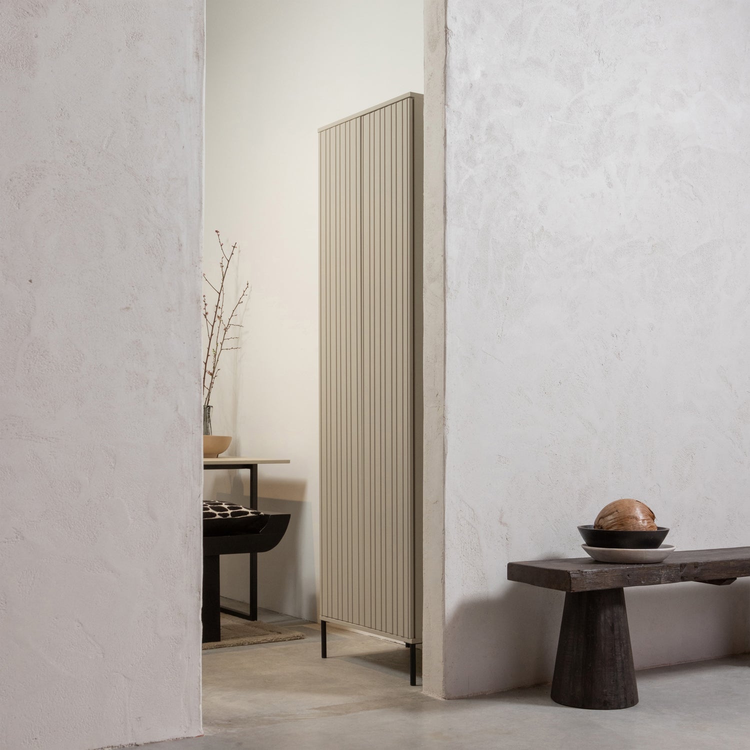 Regál NEW GRAVURE béžový