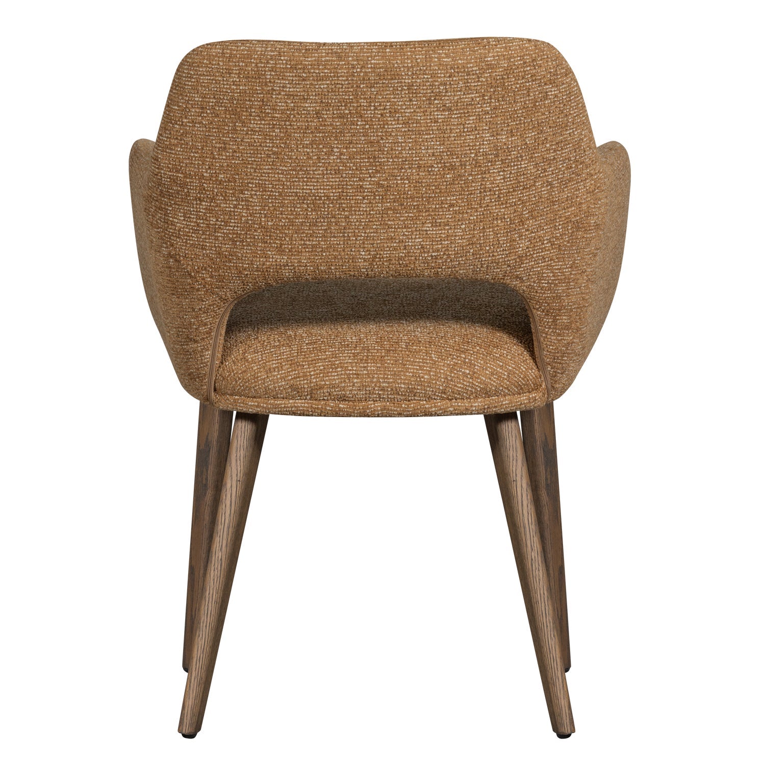 MURAT Chair brown with dark brown oak base