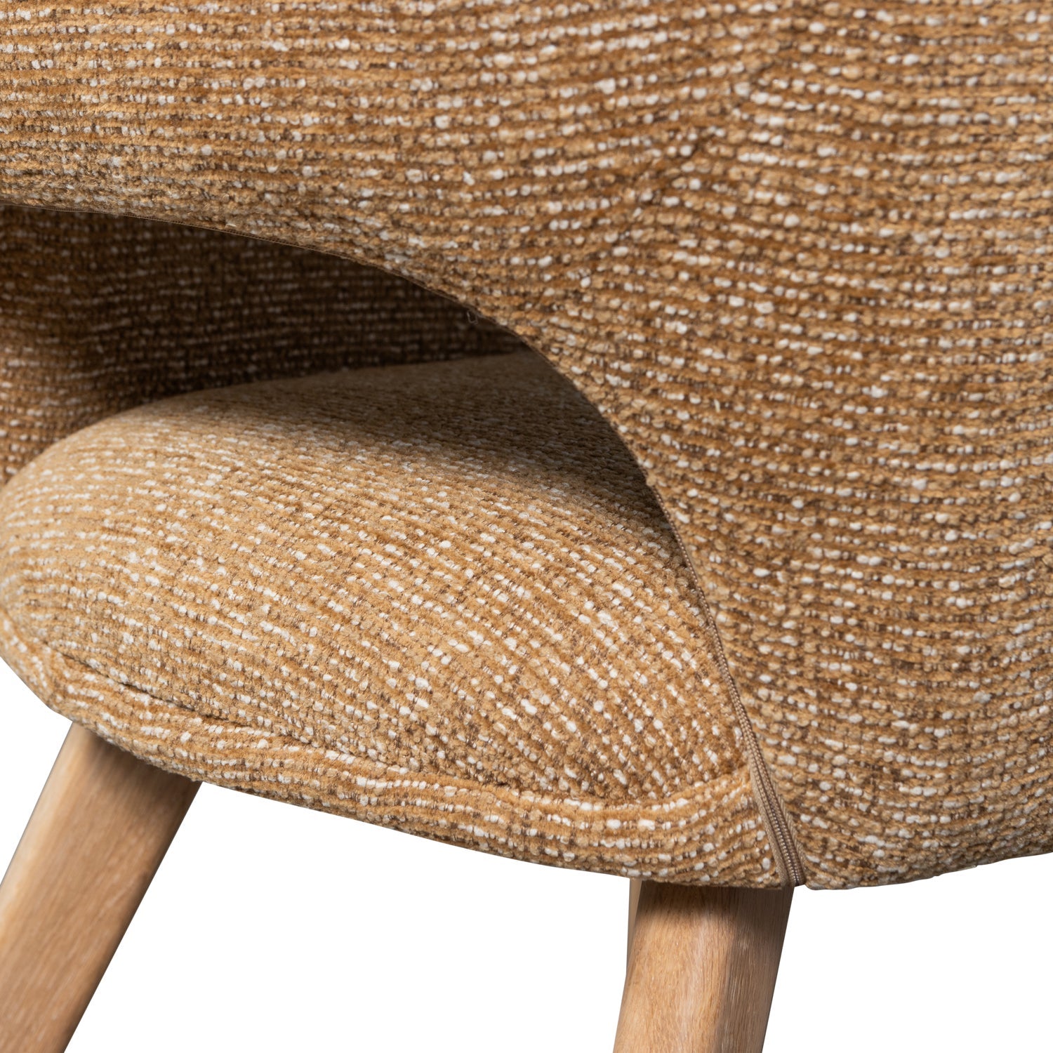 MURAT Chair brown with oak base