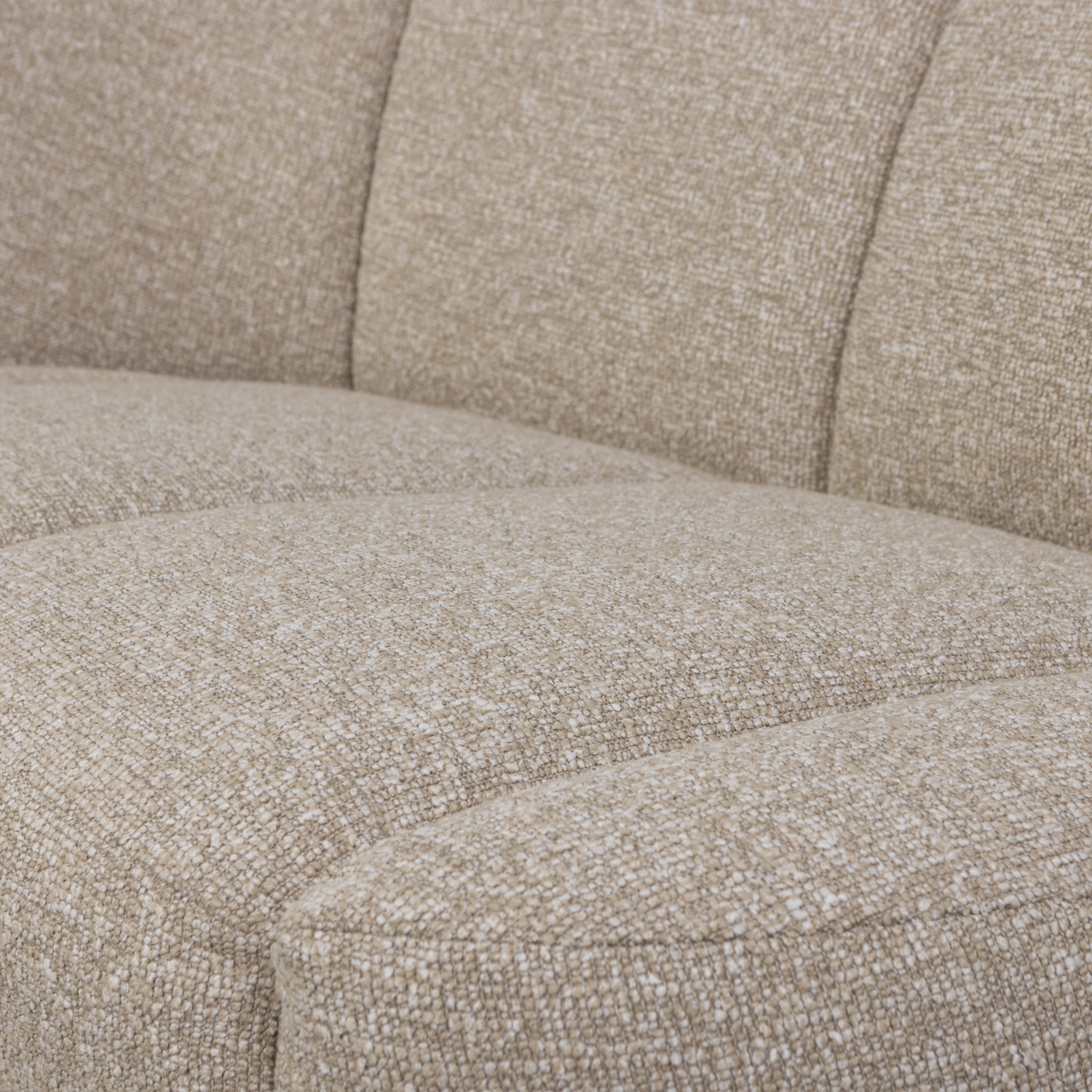 Left-facing 2-seater Sofa MOJO sand mélange boucle