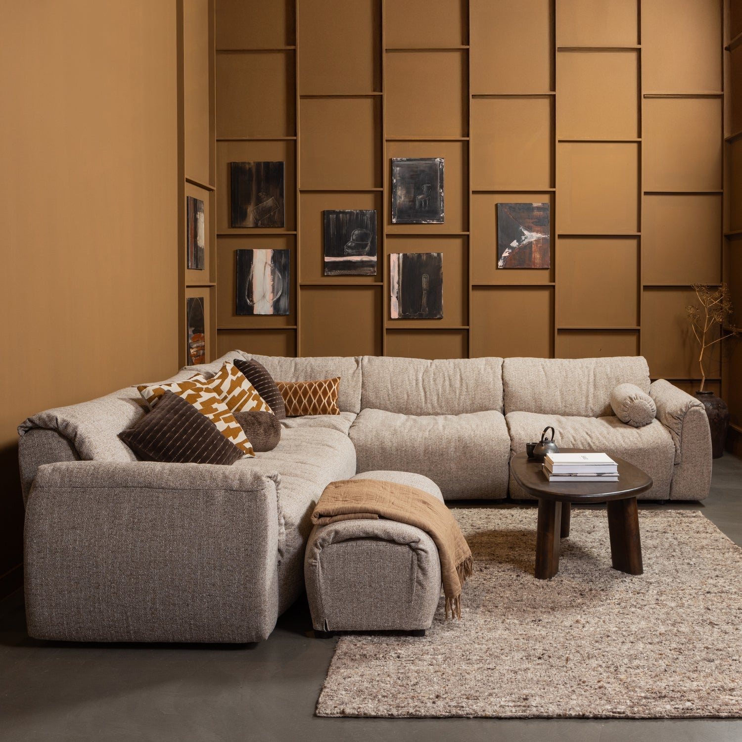 Sofa modułowa BAGGY - element szary