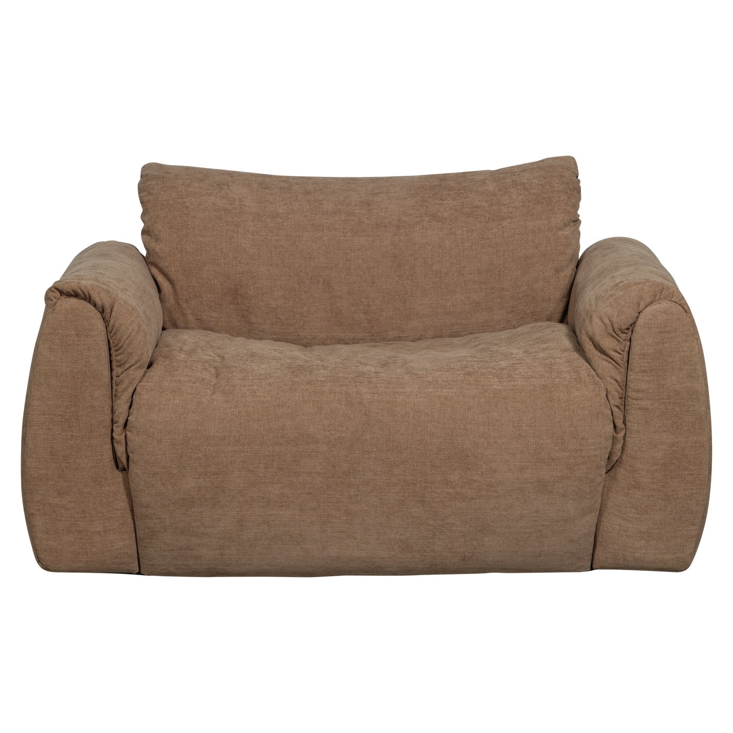 BAGGY brown armchair