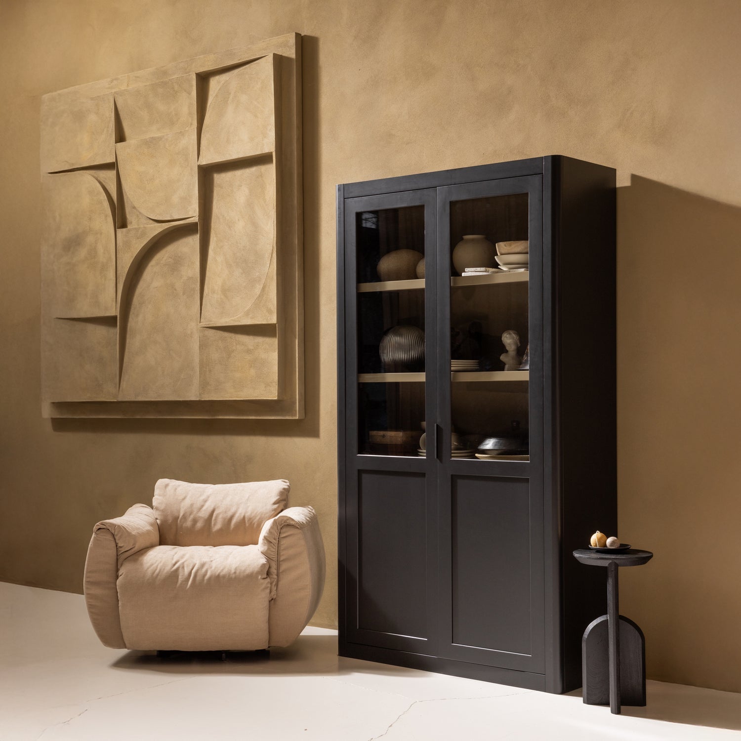 Křeslo otočné BAGGY pískové