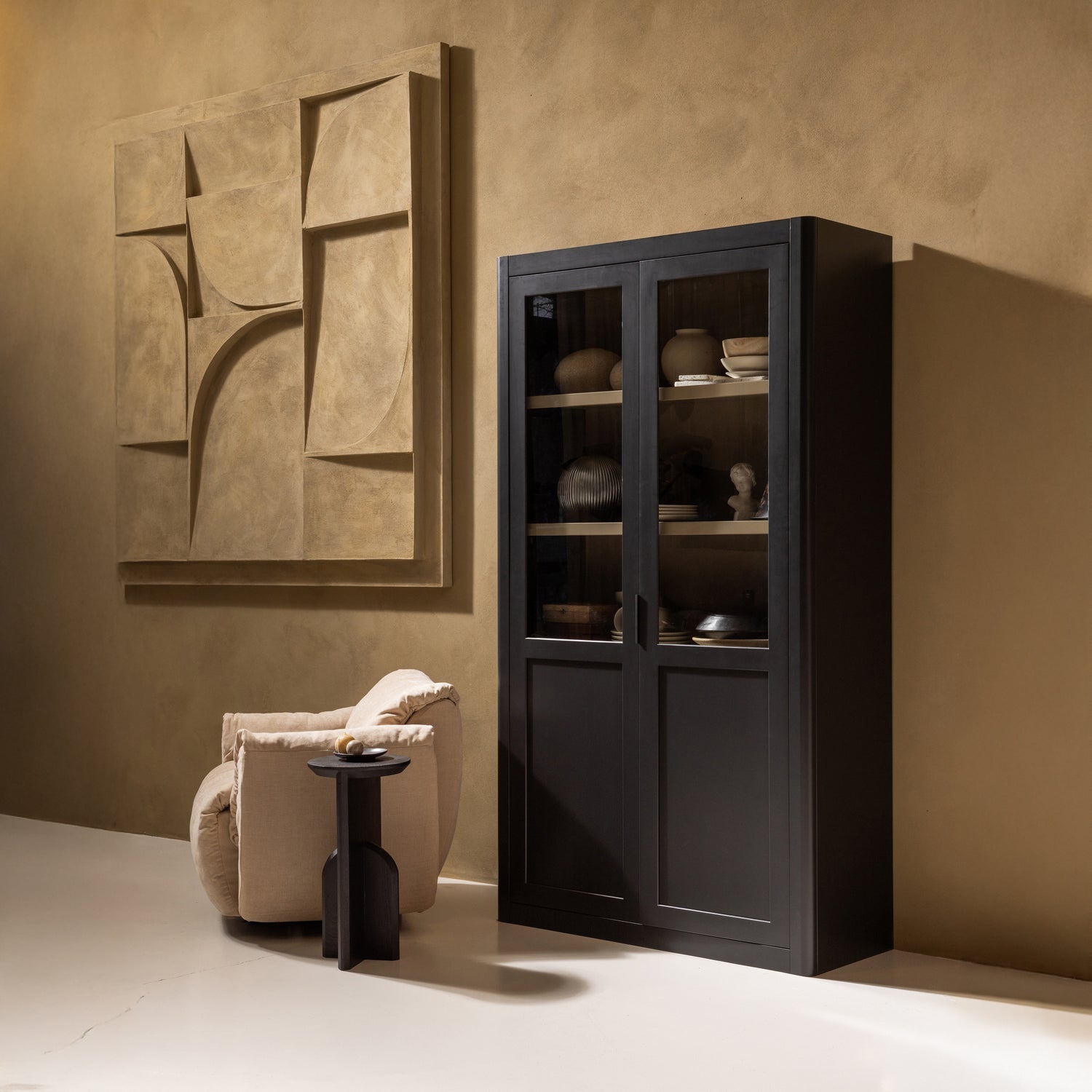 Křeslo otočné BAGGY pískové