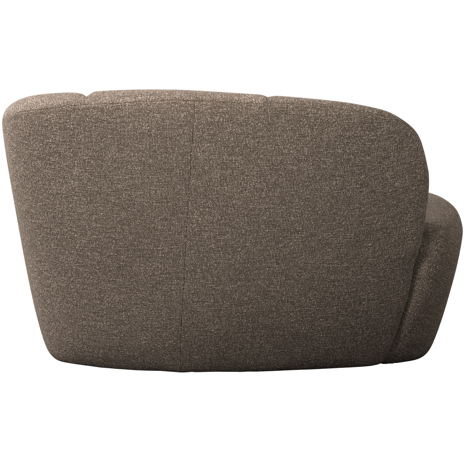 Right-facing 2-seater Sofa MOJO brown mélange boucle