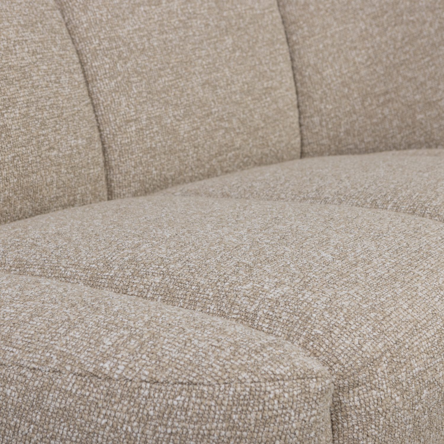 Right-facing 2-seater Sofa MOJO sand mélange boucle