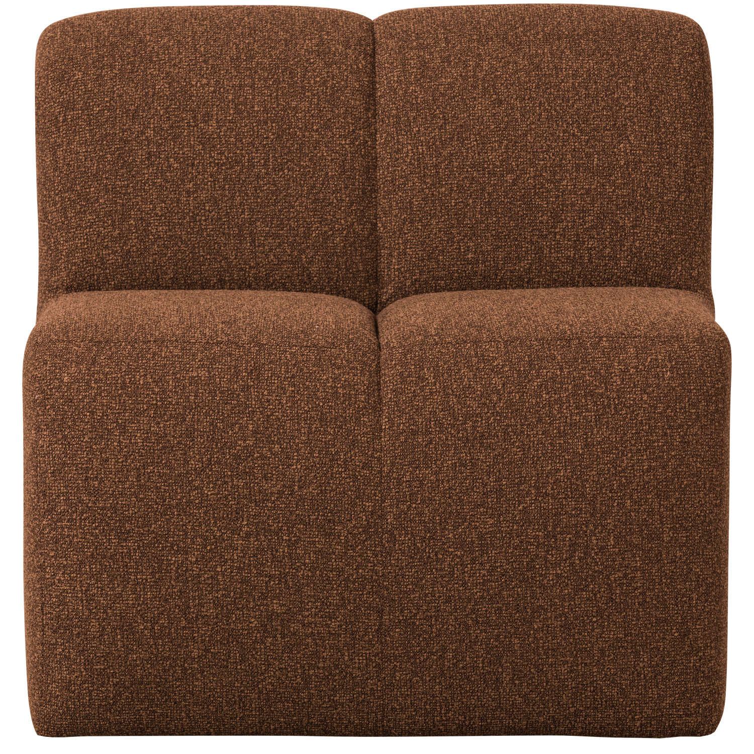 Křeslo / modul MOJO BENCH rezavě hnědý melange boucle