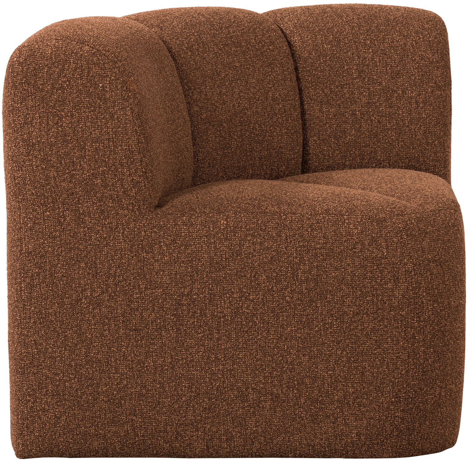 MOJO BENCH Modular Sofa - Rusty Brown Mélange Boucle Corner Element