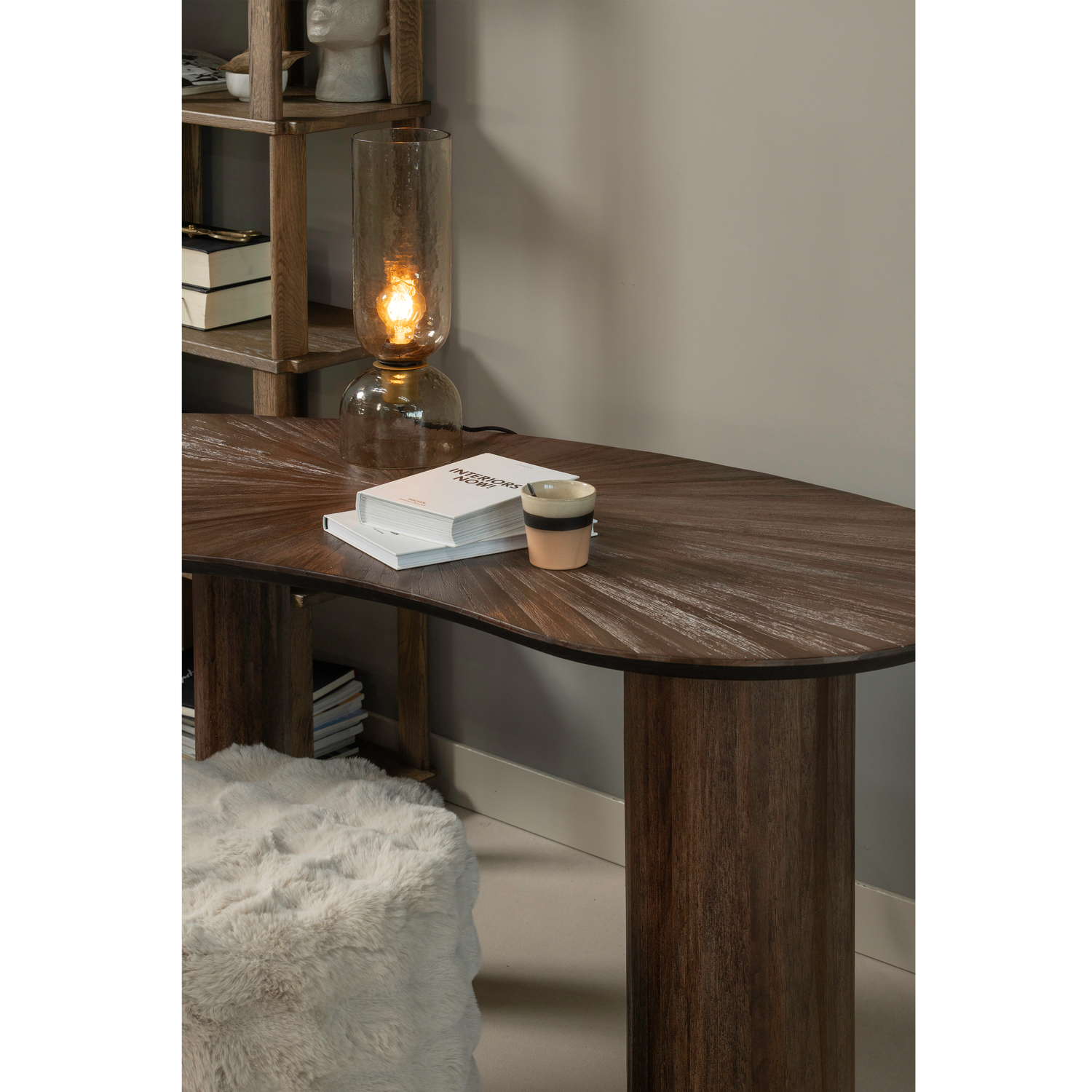 Psací stůl SUN z teakového dřeva